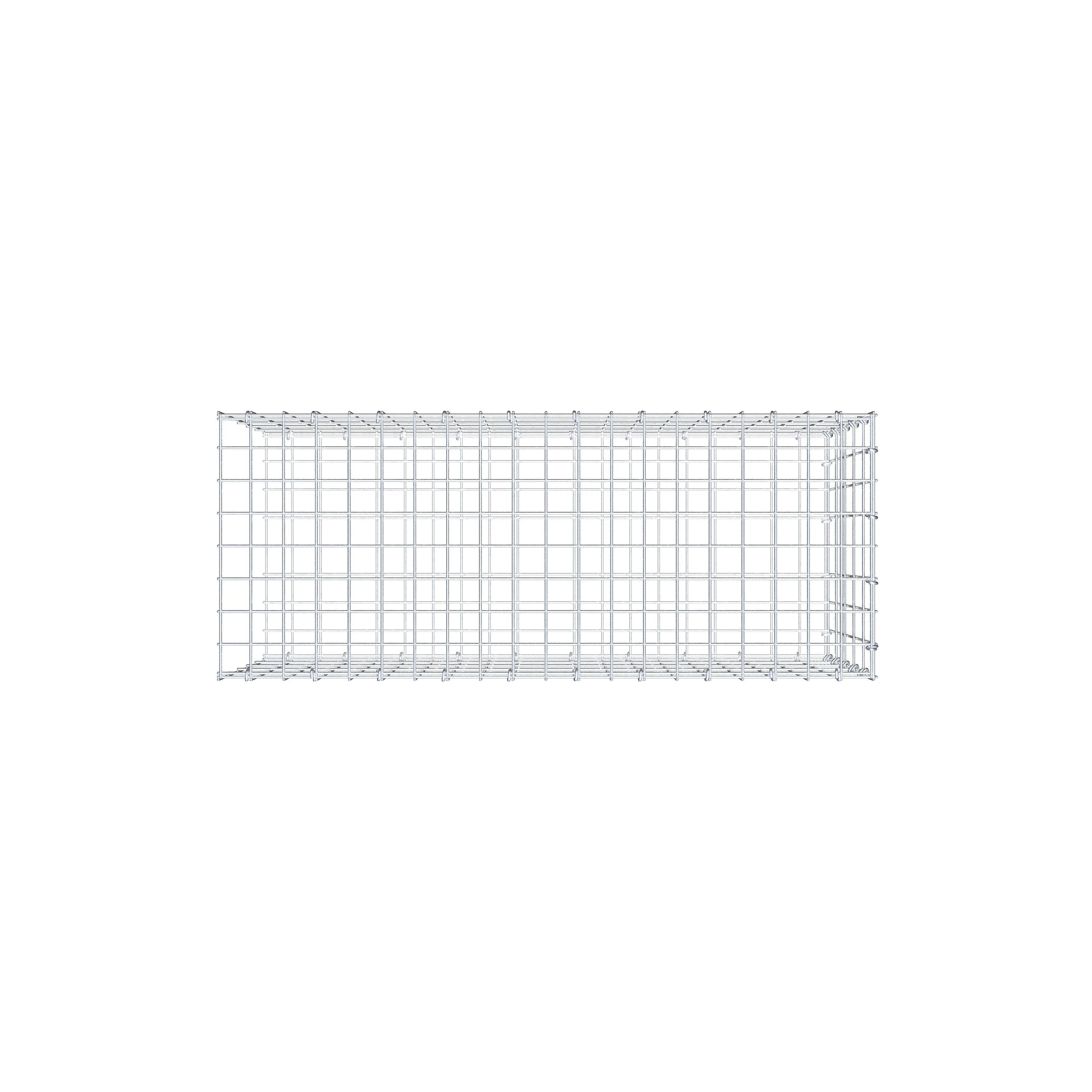 Gabion monté type 2 100 cm x 50 cm x 40 cm, maille 5 cm x 10 cm, anneau en C