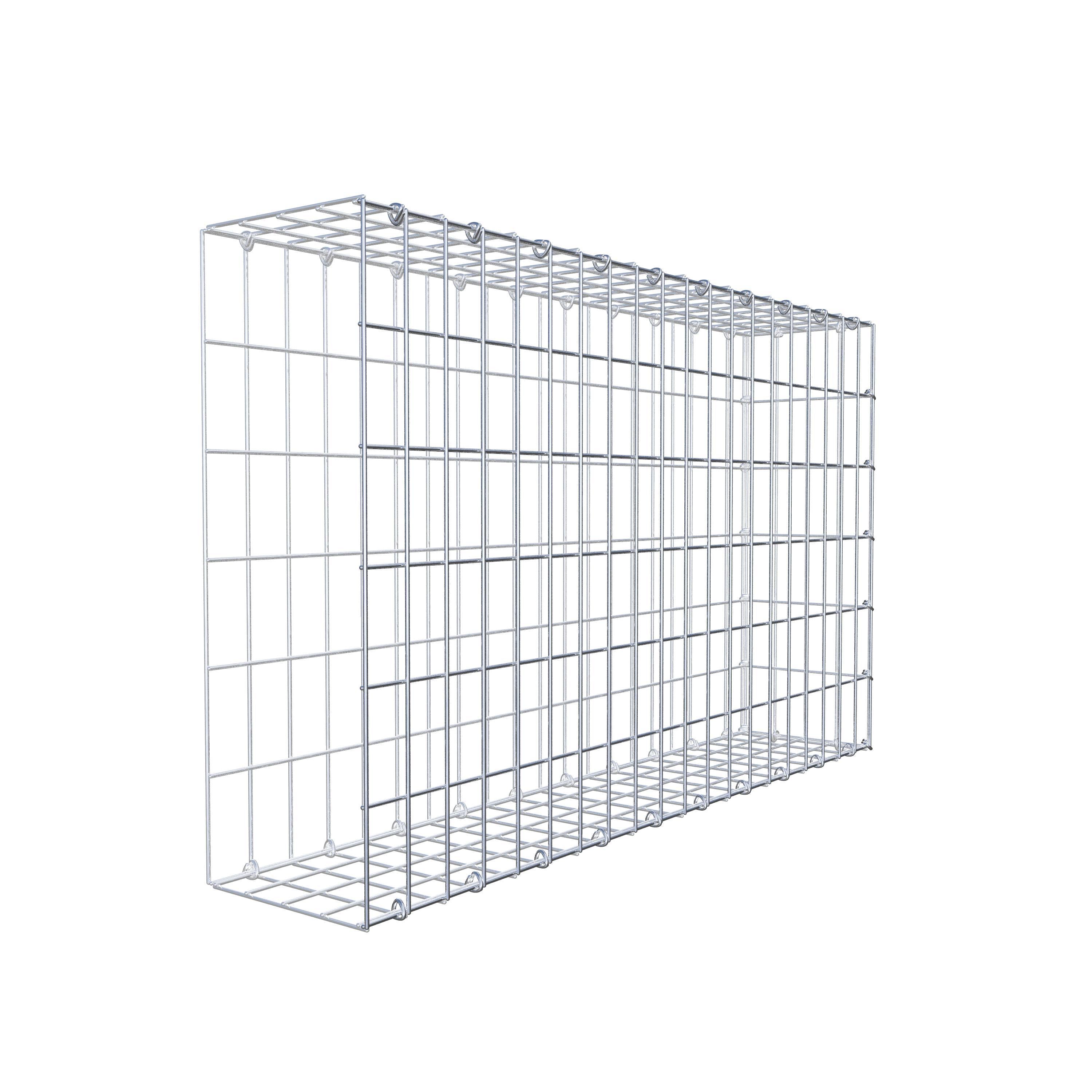 Gabion monté type 2 100 cm x 60 cm x 20 cm, maille 5 cm x 10 cm, anneau en C