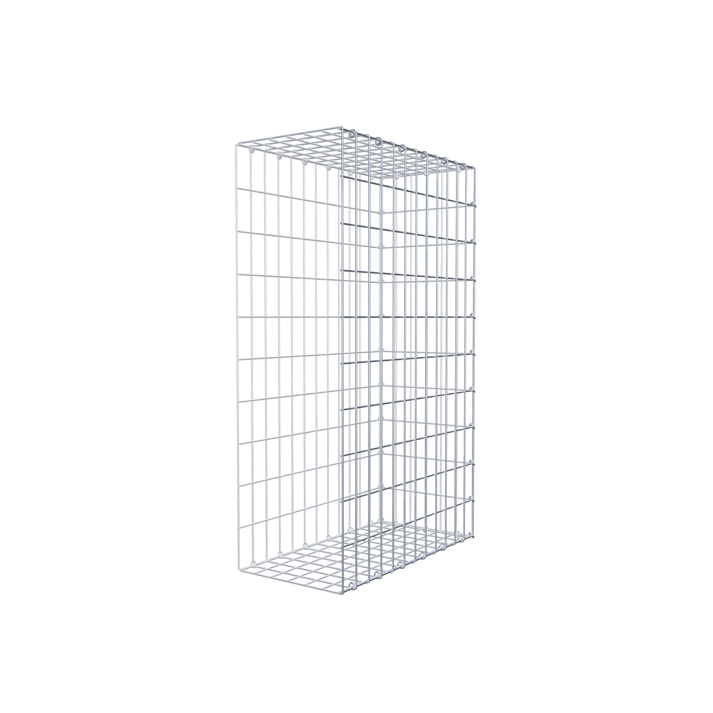 Gabion monté type 2 100 cm x 60 cm x 30 cm, maille 5 cm x 10 cm, anneau en C