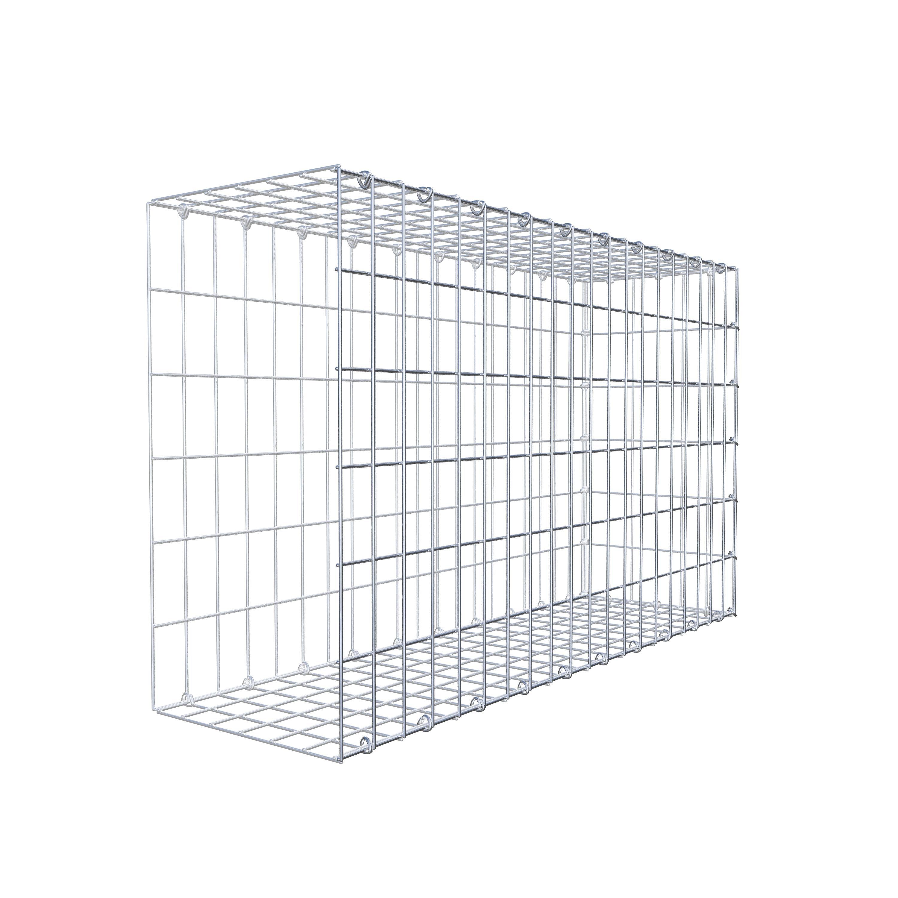 Gabion monté type 2 100 cm x 60 cm x 30 cm, maille 5 cm x 10 cm, anneau en C