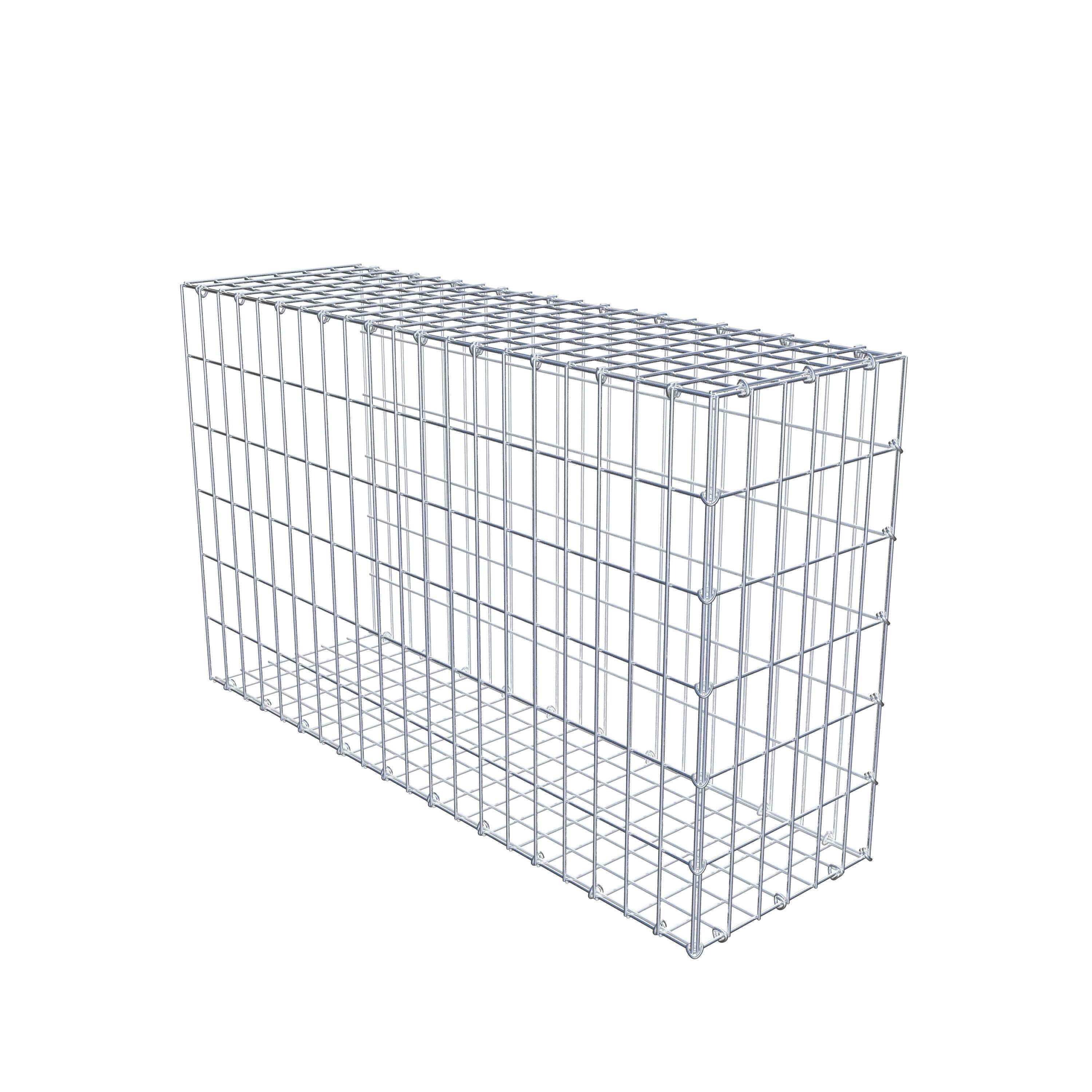 Gabion monté type 2 100 cm x 60 cm x 30 cm, maille 5 cm x 10 cm, anneau en C