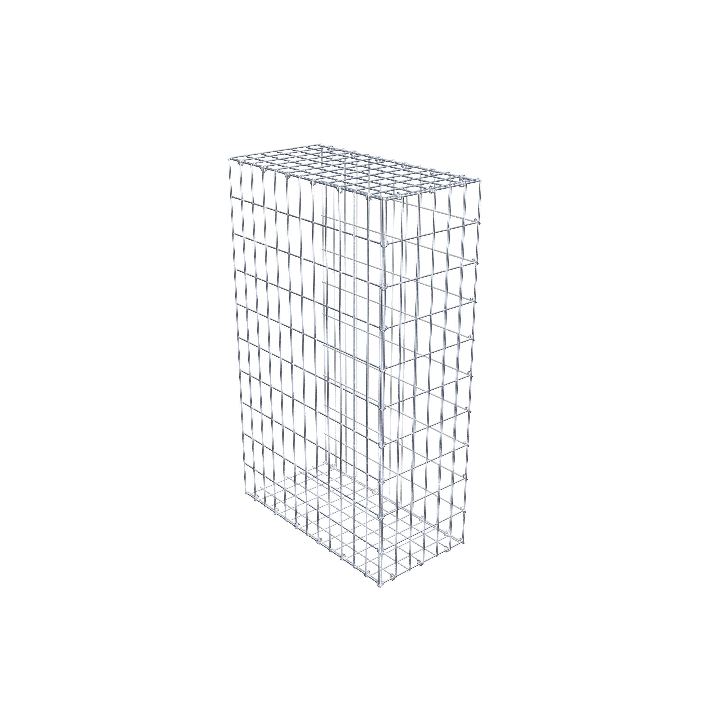 Gabion monté type 2 100 cm x 60 cm x 30 cm, maille 5 cm x 10 cm, anneau en C