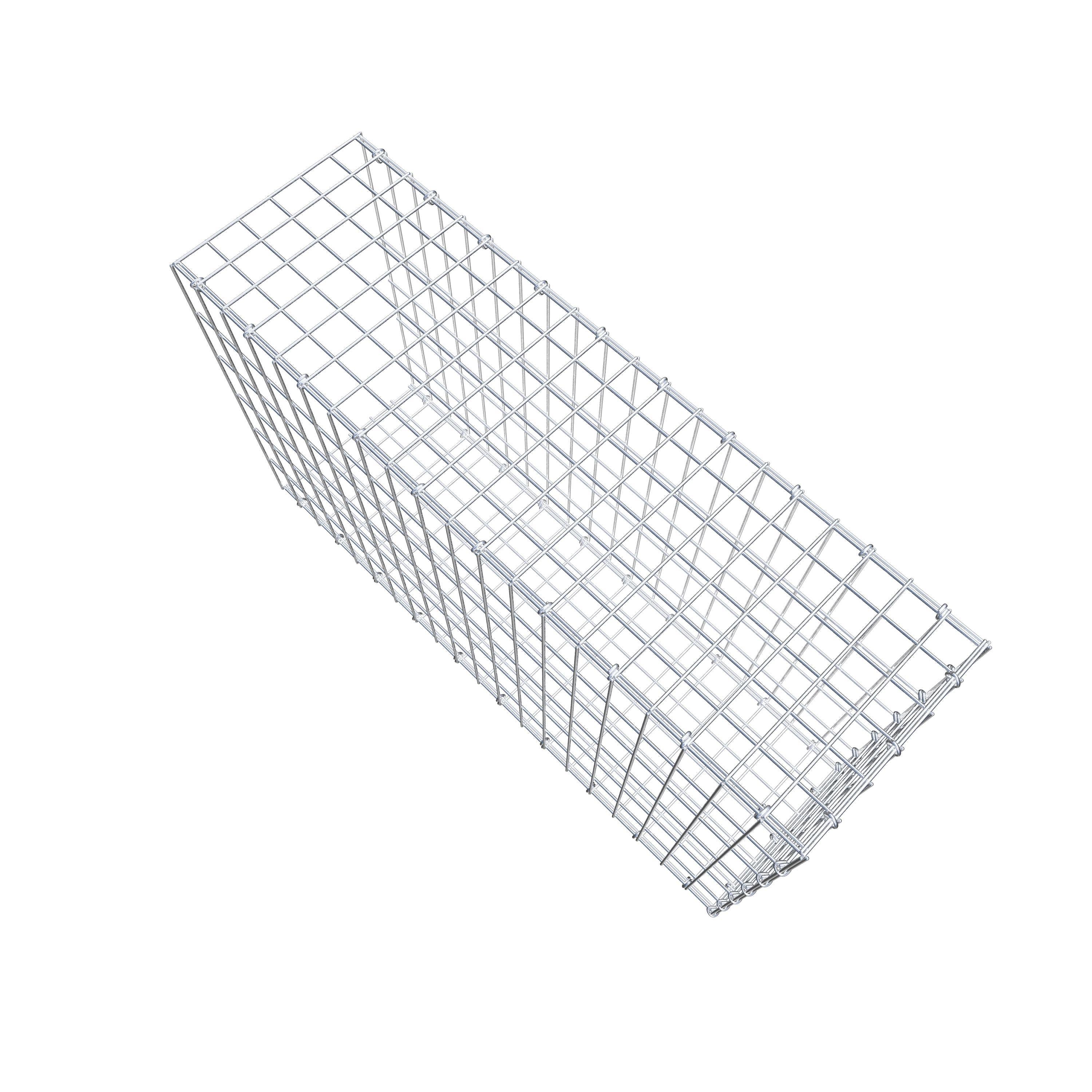 Gabion monté type 2 100 cm x 60 cm x 30 cm, maille 5 cm x 10 cm, anneau en C