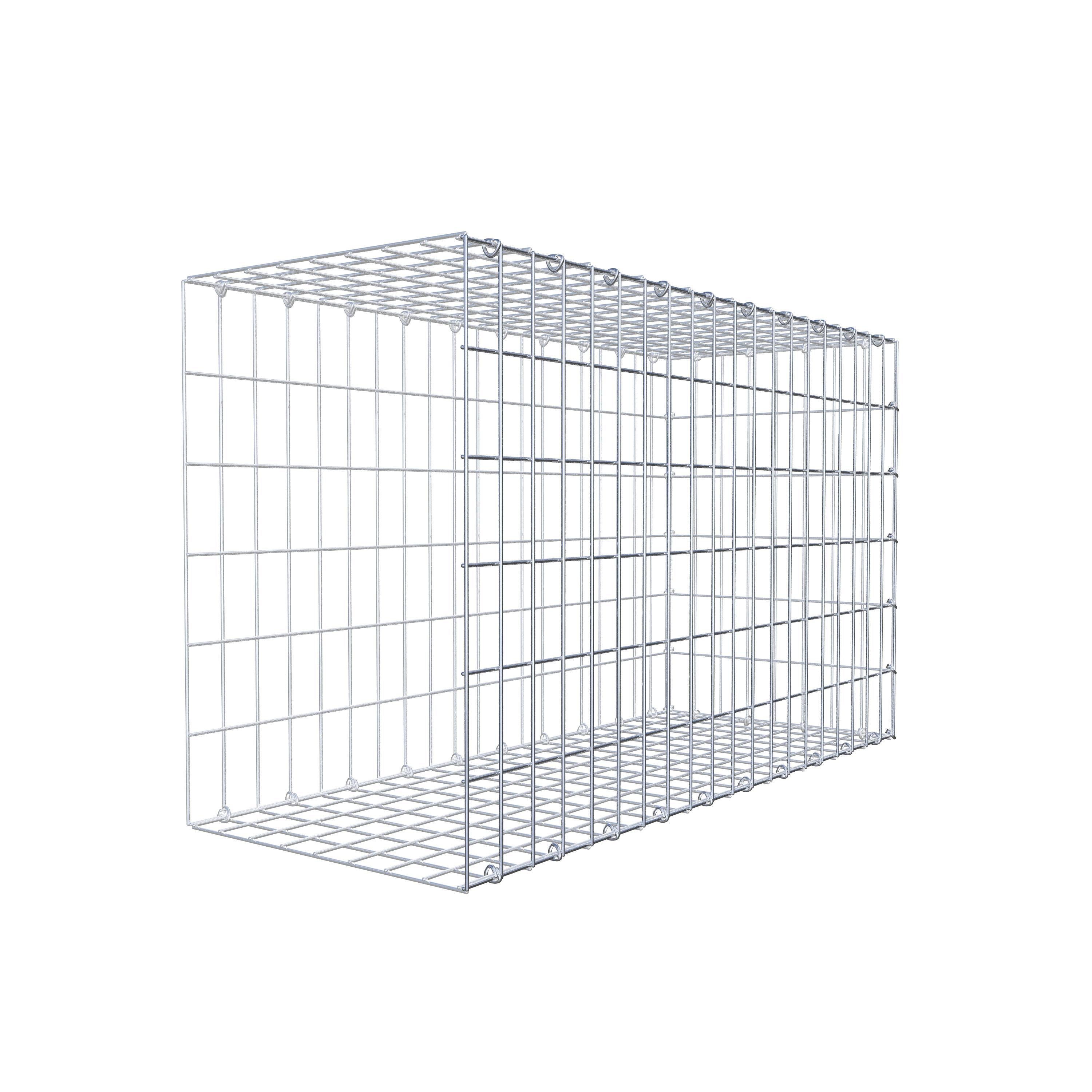 Gabion monté type 2 100 cm x 60 cm x 40 cm, maille 5 cm x 10 cm, anneau en C