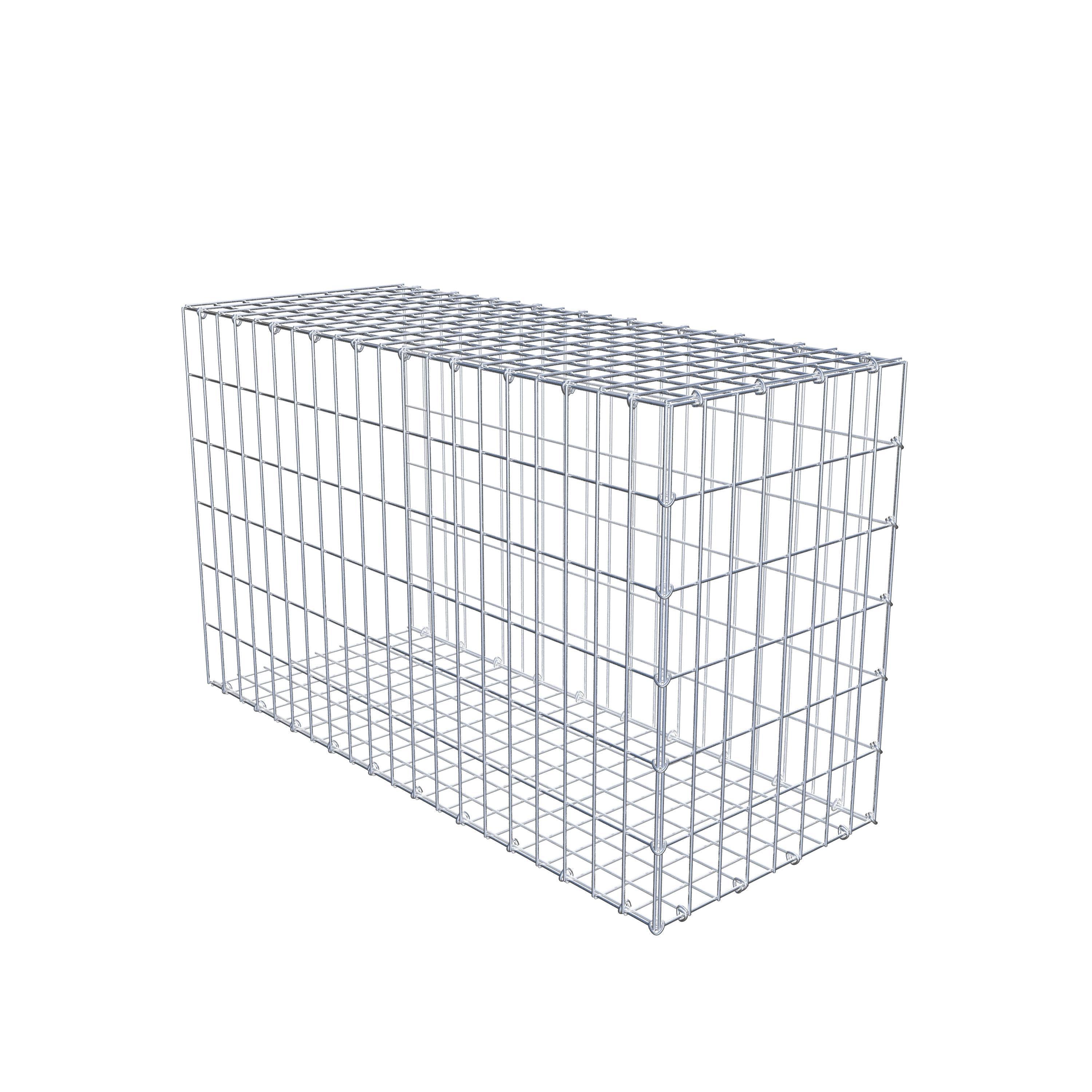 Gabion monté type 2 100 cm x 60 cm x 40 cm, maille 5 cm x 10 cm, anneau en C