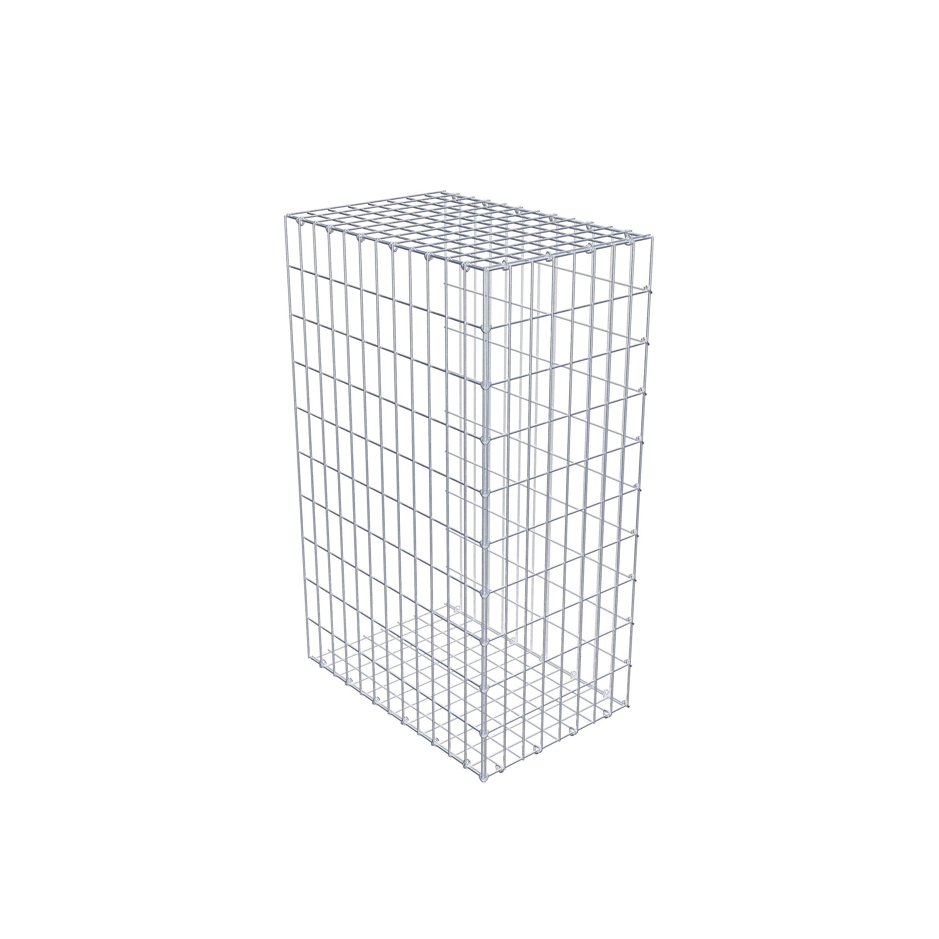 Gabion monté type 2 100 cm x 60 cm x 40 cm, maille 5 cm x 10 cm, anneau en C