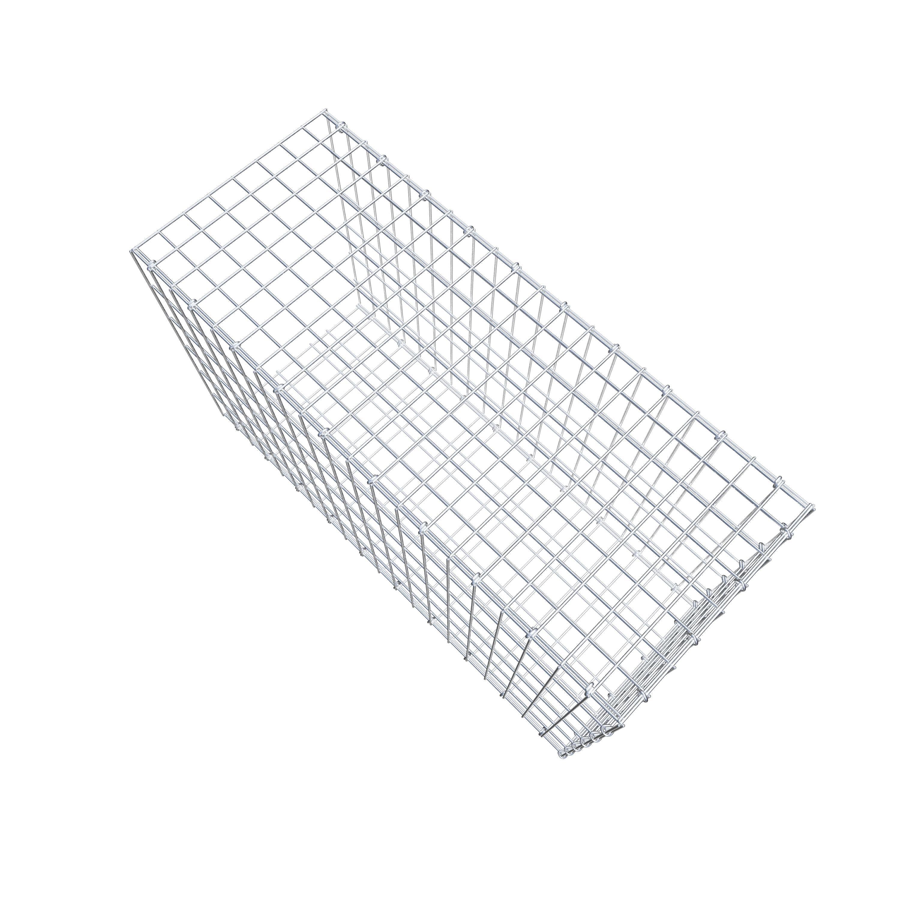 Gabion monté type 2 100 cm x 60 cm x 40 cm, maille 5 cm x 10 cm, anneau en C