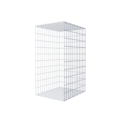 Fourche rapportée type 2 100 cm x 60 cm x 50 cm, mailles 5 cm x 10 cm, anneau en C