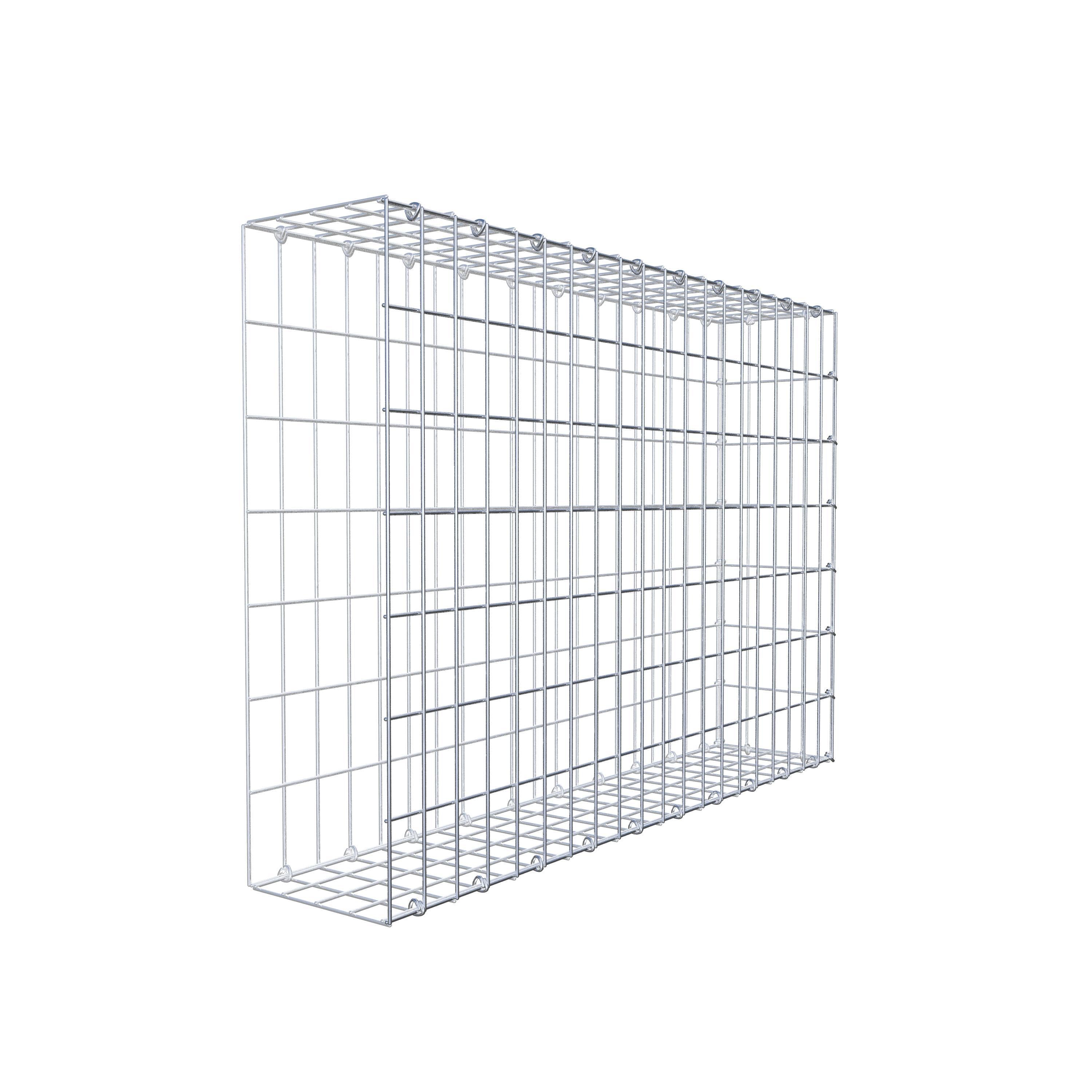 Gabion monté type 2 100 cm x 70 cm x 20 cm, maille 5 cm x 10 cm, anneau en C