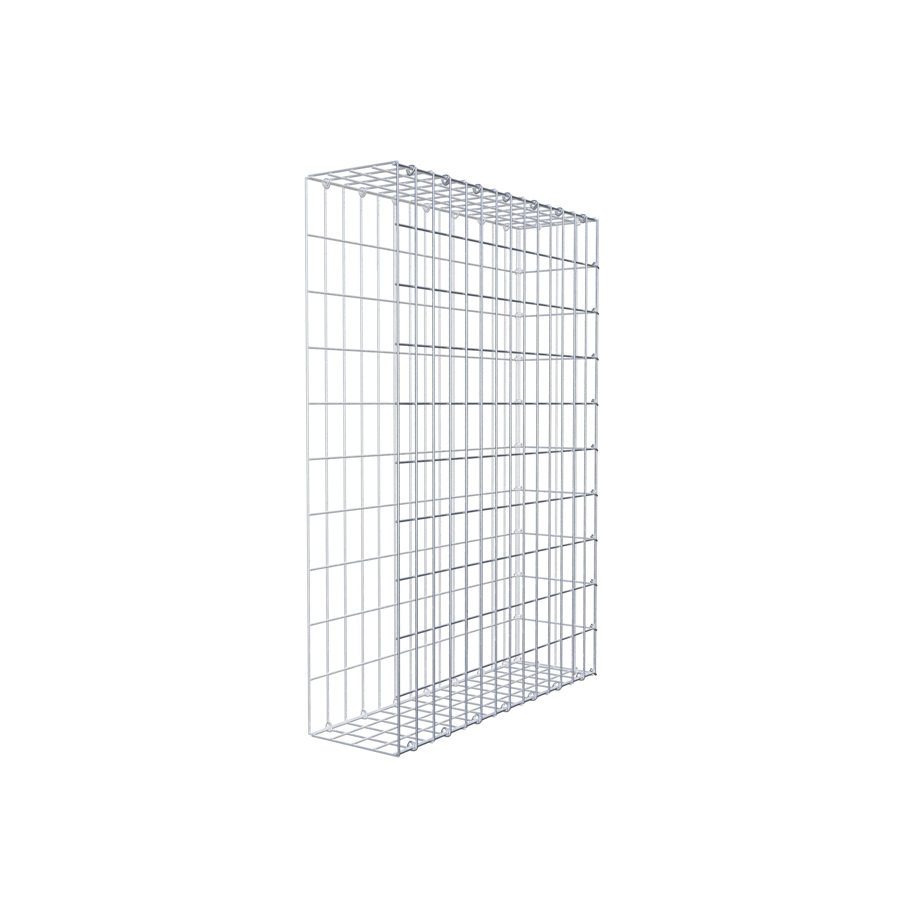 Gabion monté type 2 100 cm x 70 cm x 20 cm, maille 5 cm x 10 cm, anneau en C