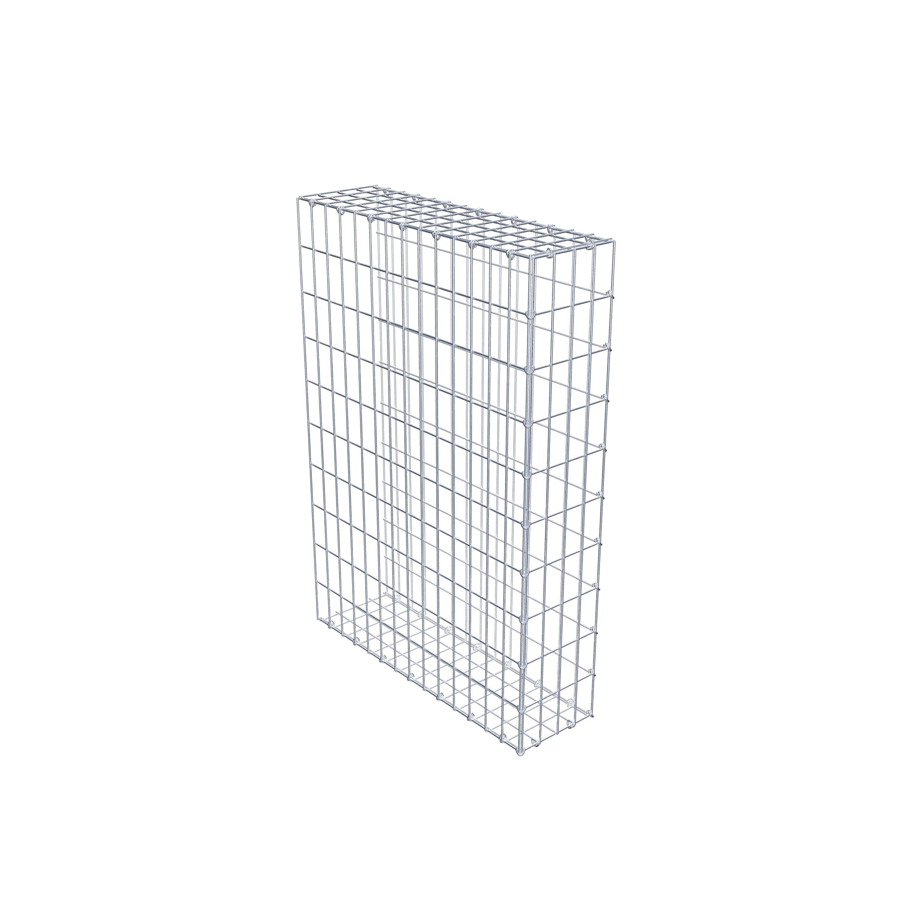 Gabion monté type 2 100 cm x 70 cm x 20 cm, maille 5 cm x 10 cm, anneau en C