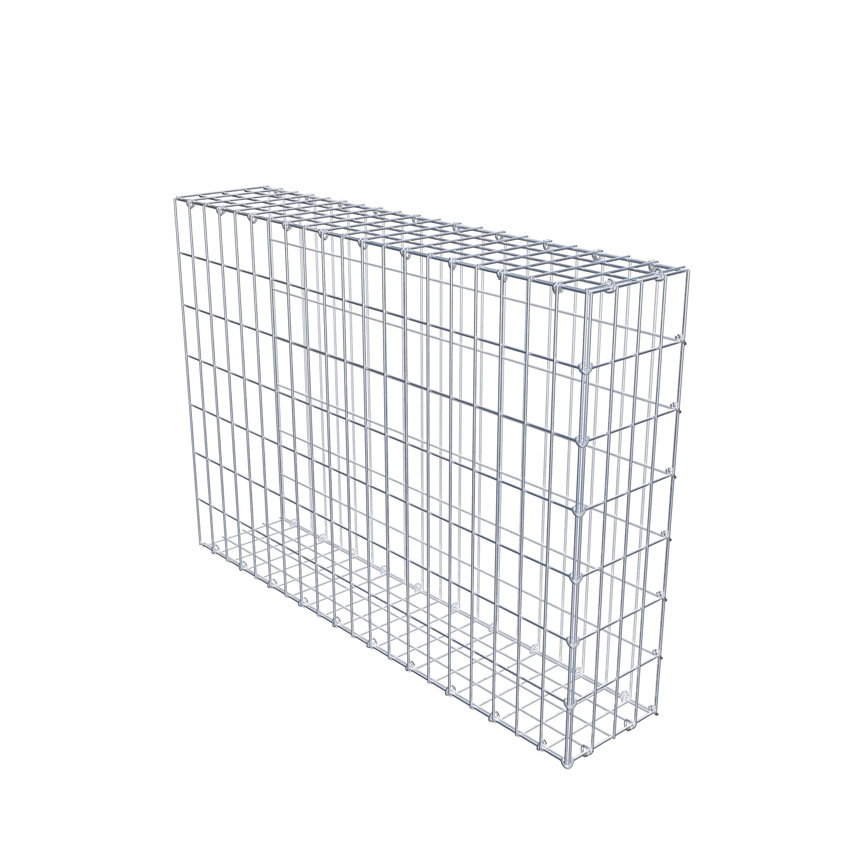 Gabion monté type 2 100 cm x 70 cm x 20 cm, maille 5 cm x 10 cm, anneau en C