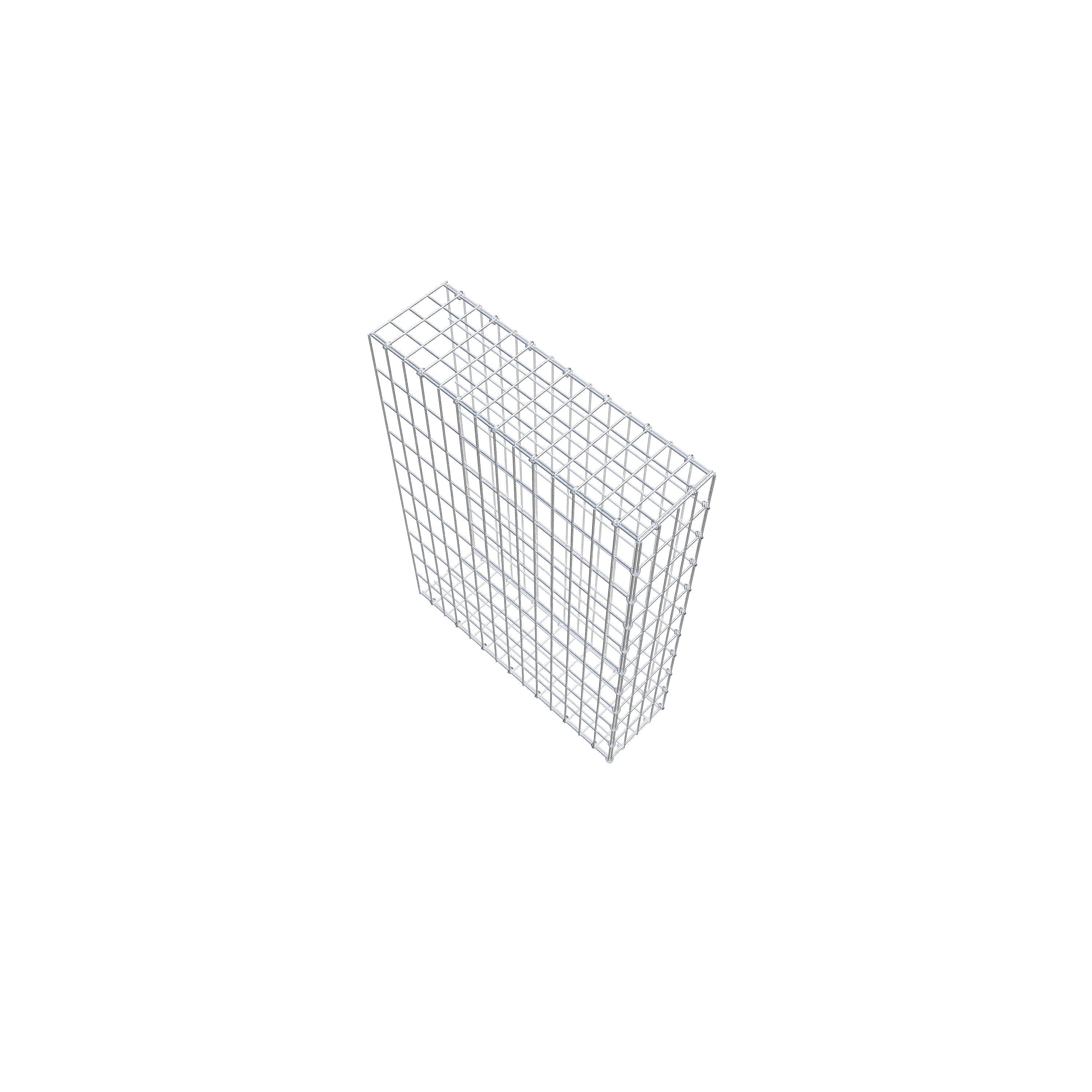 Gabion monté type 2 100 cm x 70 cm x 20 cm, maille 5 cm x 10 cm, anneau en C