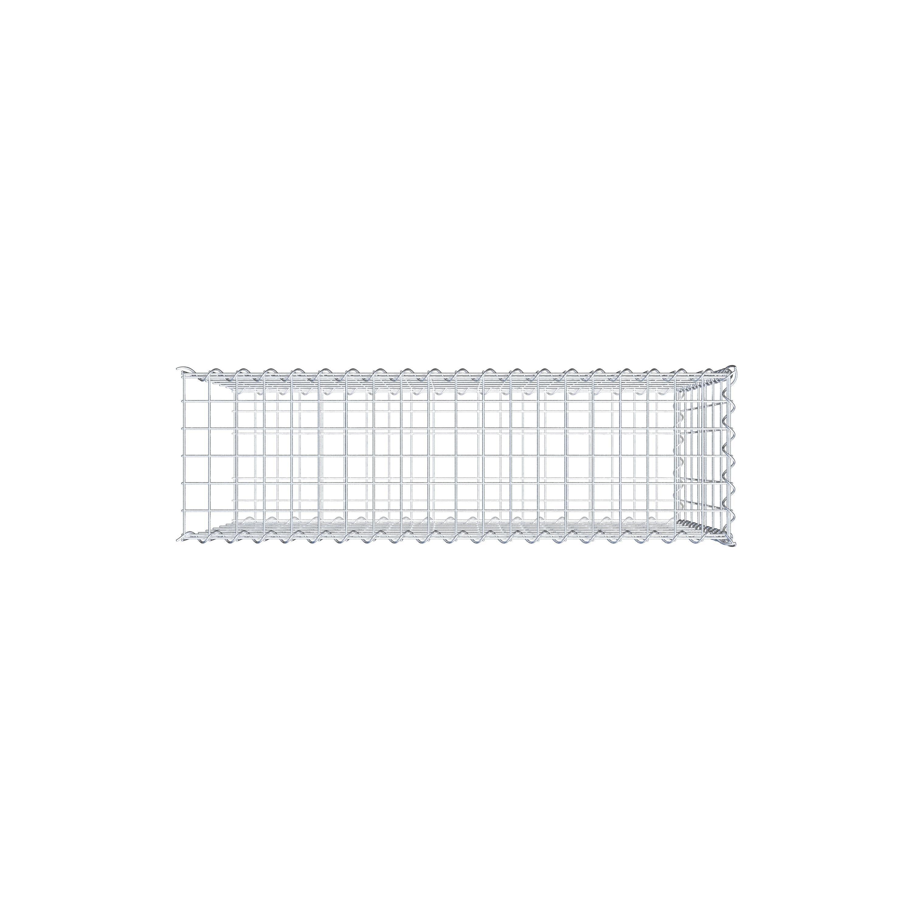 Gabion sur toile type 2 100 cm x 70 cm x 30 cm (L x H x P), maille 5 cm x 10 cm, spirale