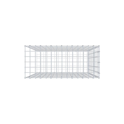 Anbaugabione Typ 2 100 cm x 70 cm x 30 cm, Maschenweite 5 cm x 10 cm, C-Ring