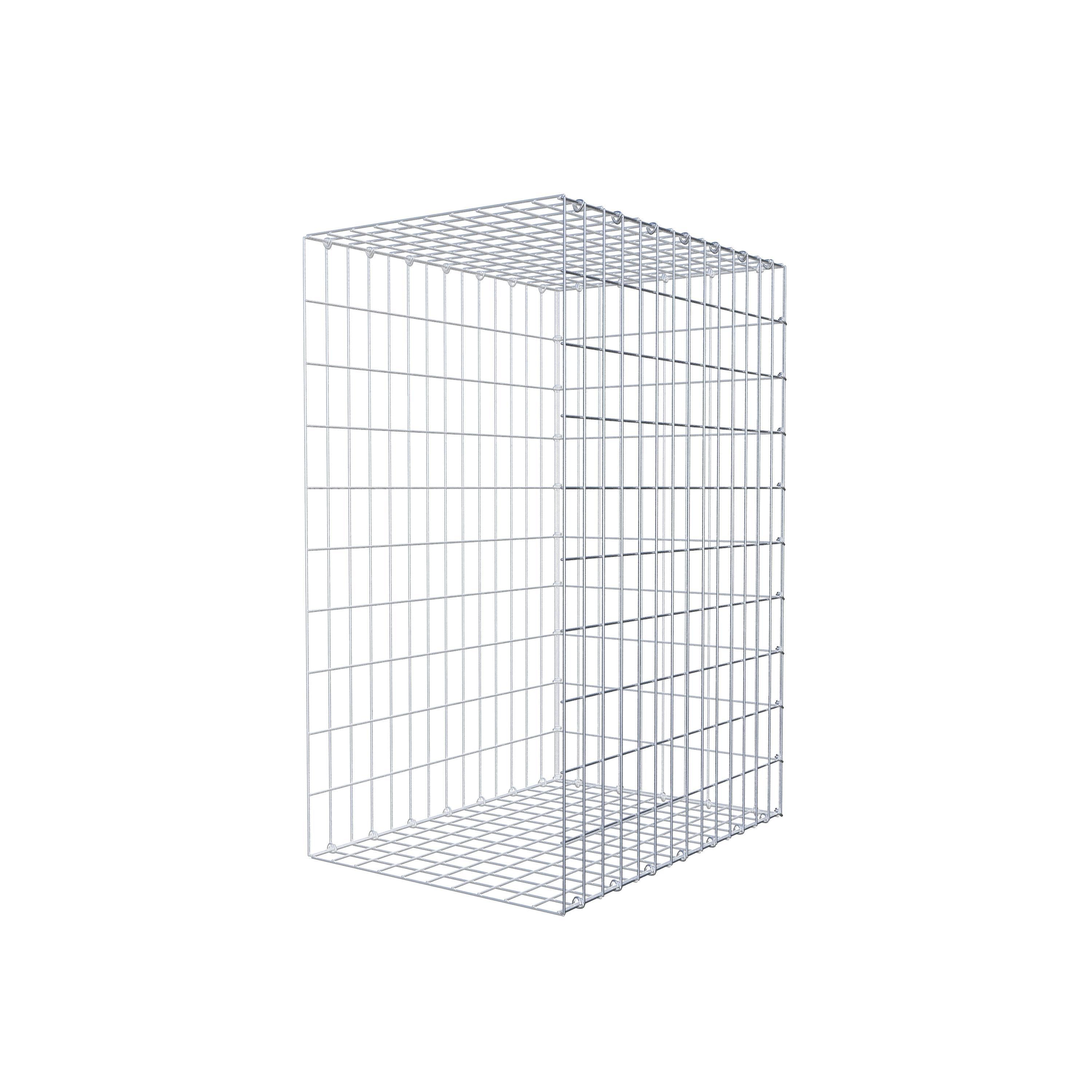 Gabion monté type 2 100 cm x 70 cm x 50 cm, maille 5 cm x 10 cm, anneau en C