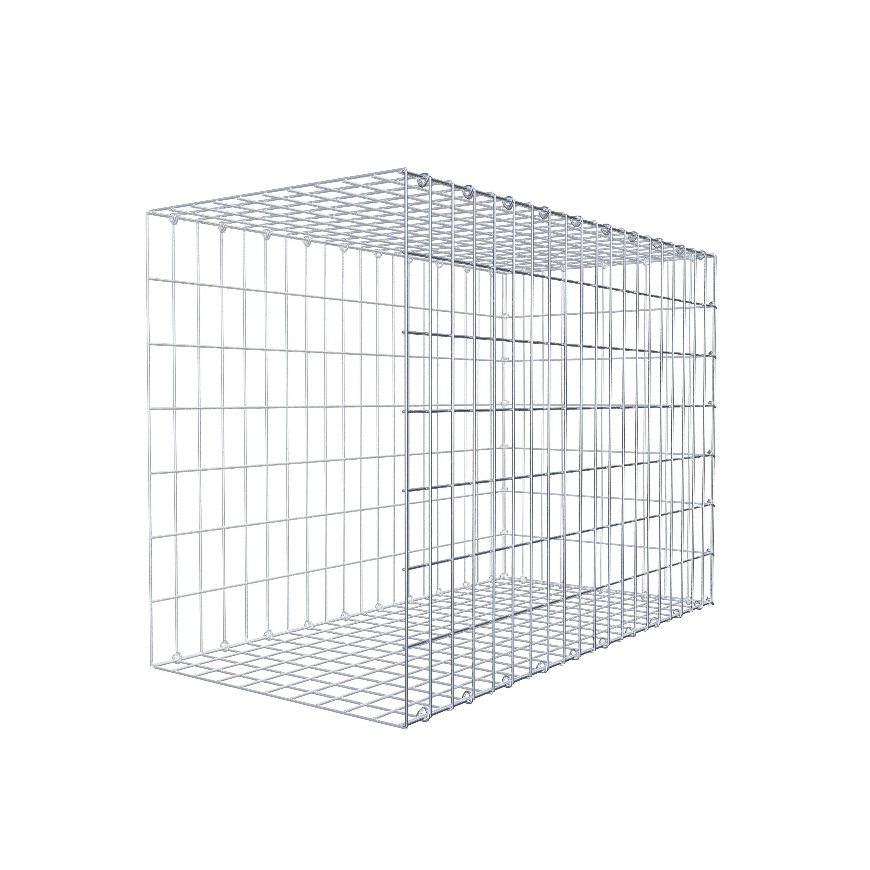 Gabion monté type 2 100 cm x 70 cm x 50 cm, maille 5 cm x 10 cm, anneau en C