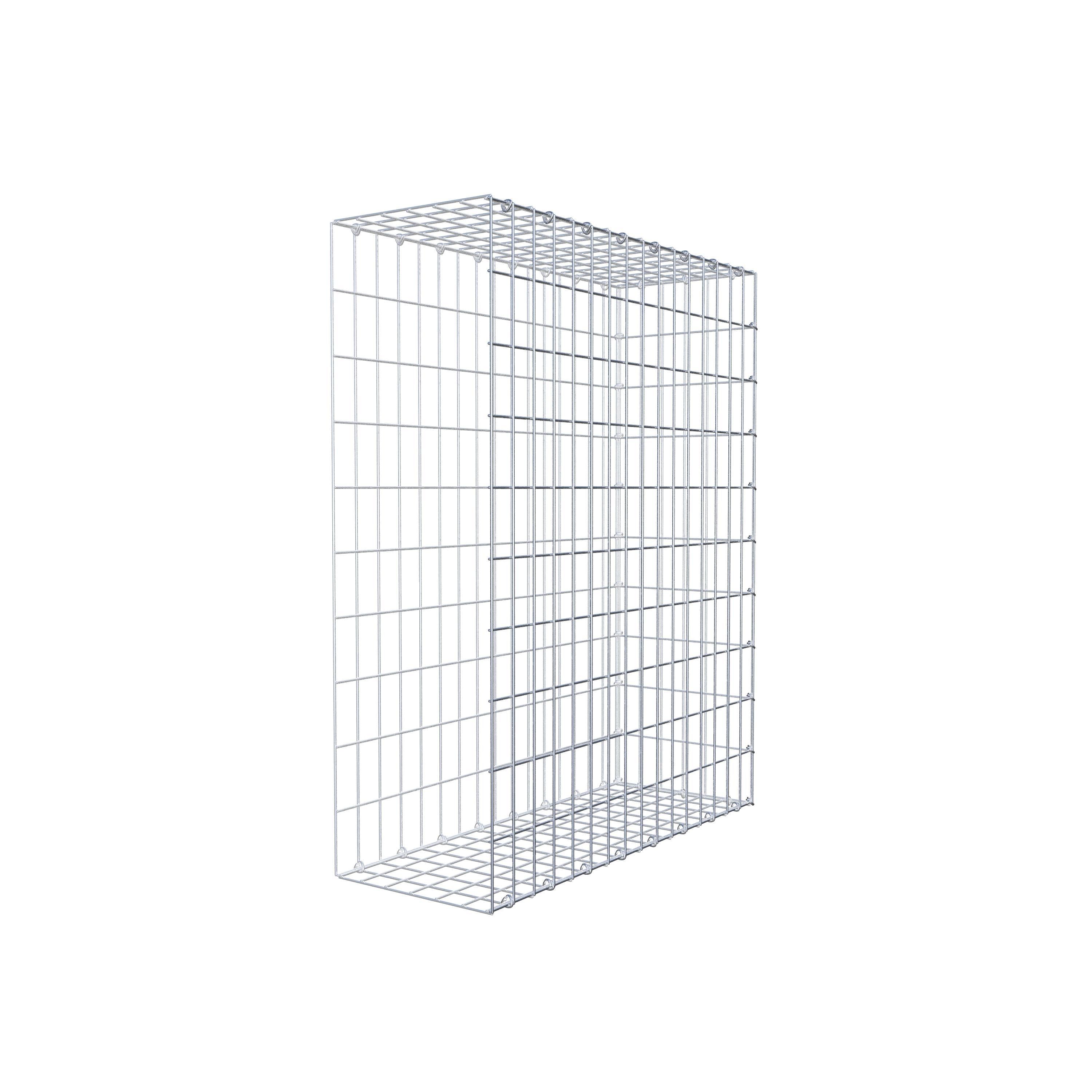 Gabion monté type 2 100 cm x 80 cm x 30 cm, maille 5 cm x 10 cm, anneau en C