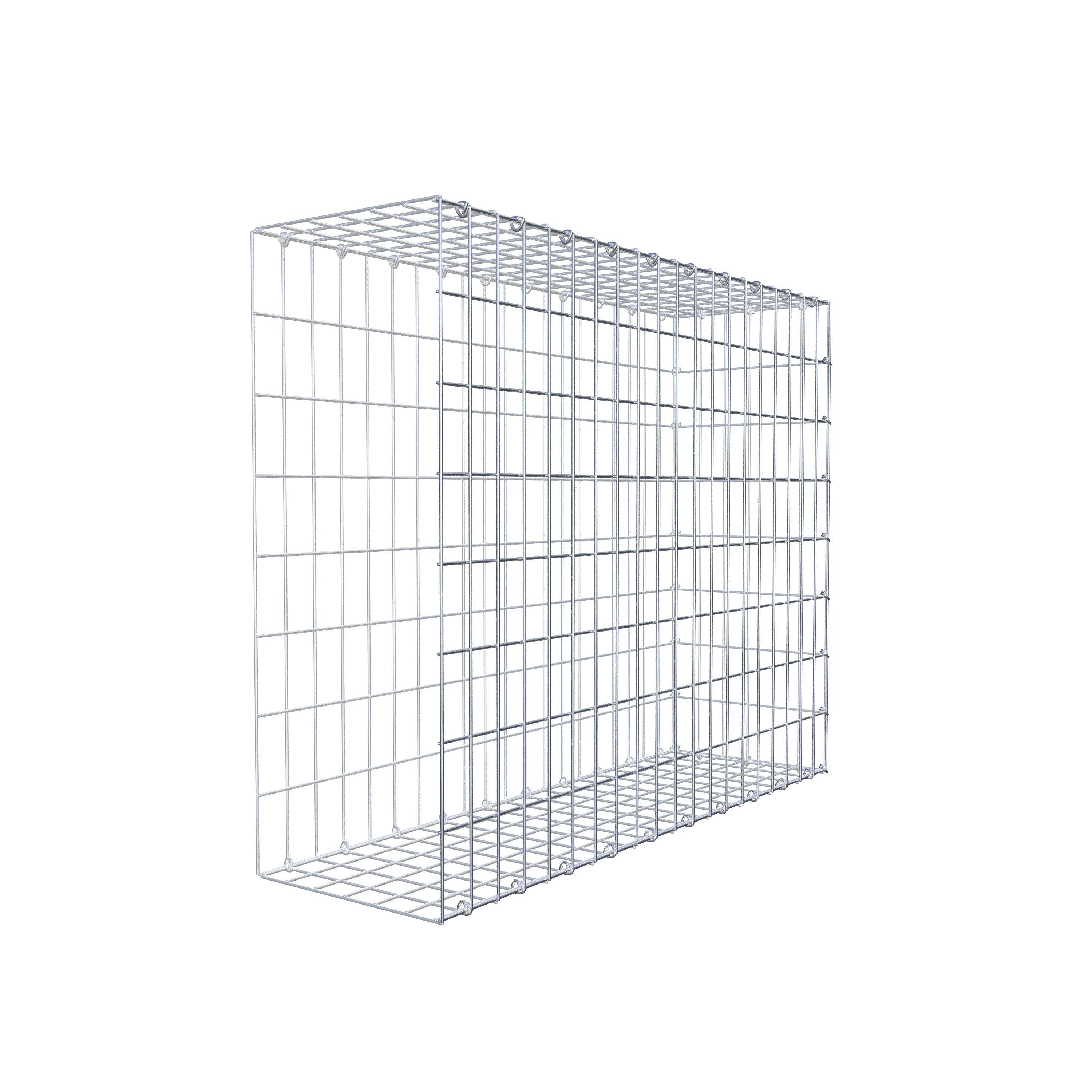 Gabion monté type 2 100 cm x 80 cm x 30 cm, maille 5 cm x 10 cm, anneau en C