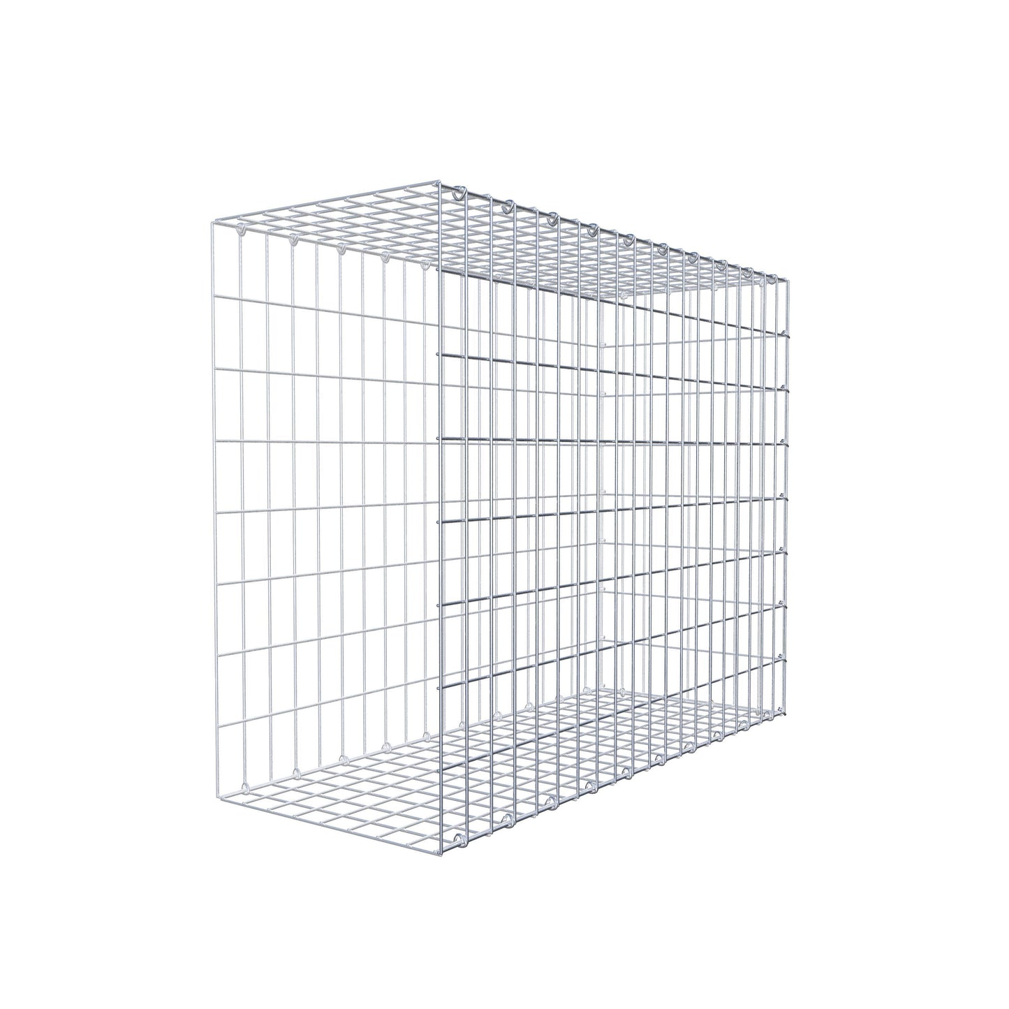 Gabião tipo 2 100 cm x 80 cm x 40 cm, malhagem 5 cm x 10 cm, anel C