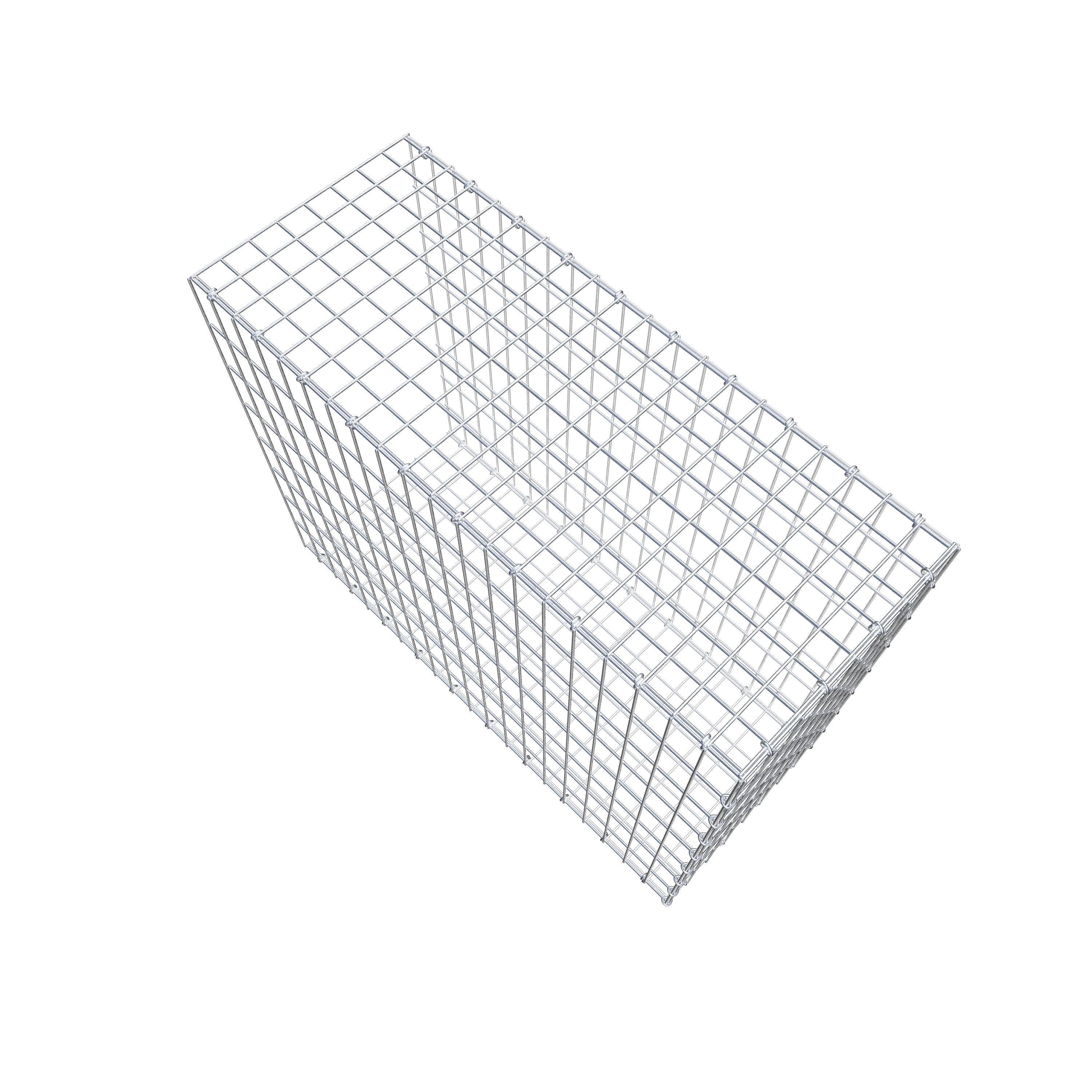 Anbaugabione Typ 2 100 cm x 80 cm x 40 cm, Maschenweite 5 cm x 10 cm, C-Ring