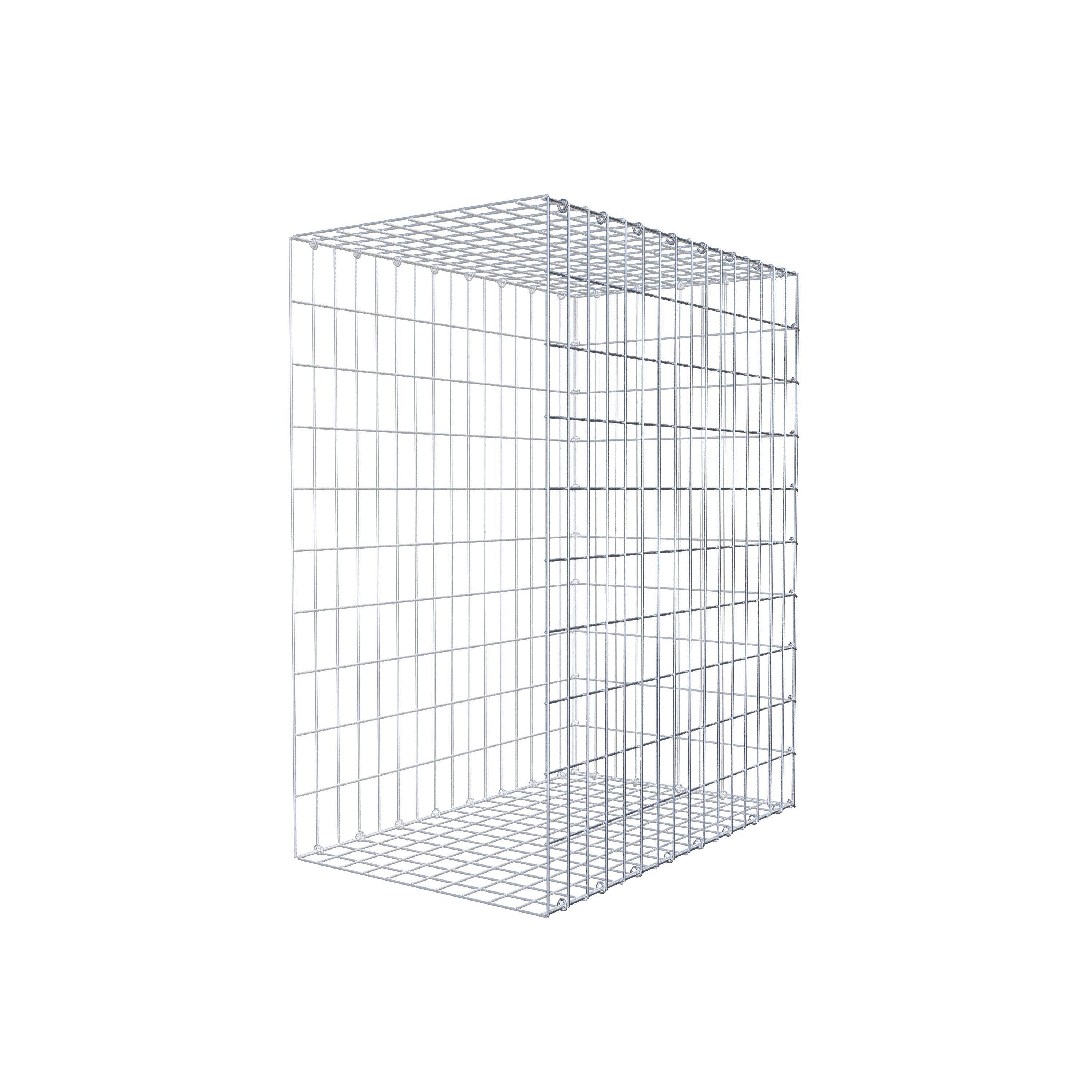 Gabion monté type 2 100 cm x 80 cm x 50 cm, maille 5 cm x 10 cm, anneau en C