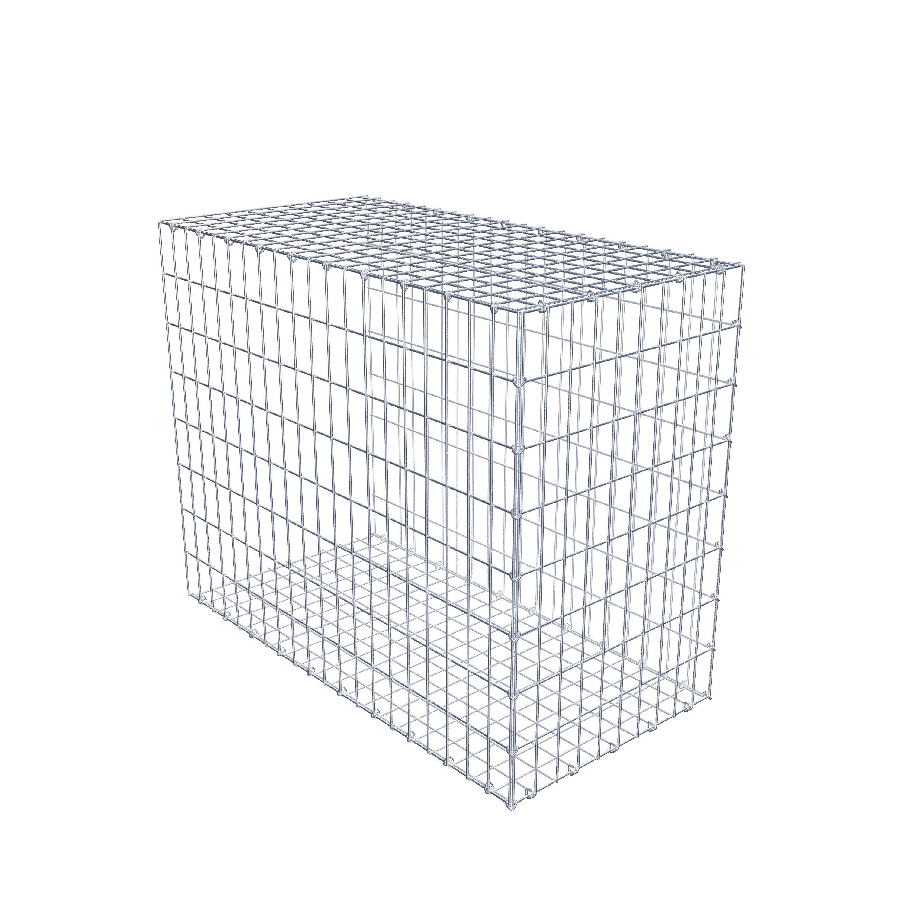 Gabion monté type 2 100 cm x 80 cm x 50 cm, maille 5 cm x 10 cm, anneau en C