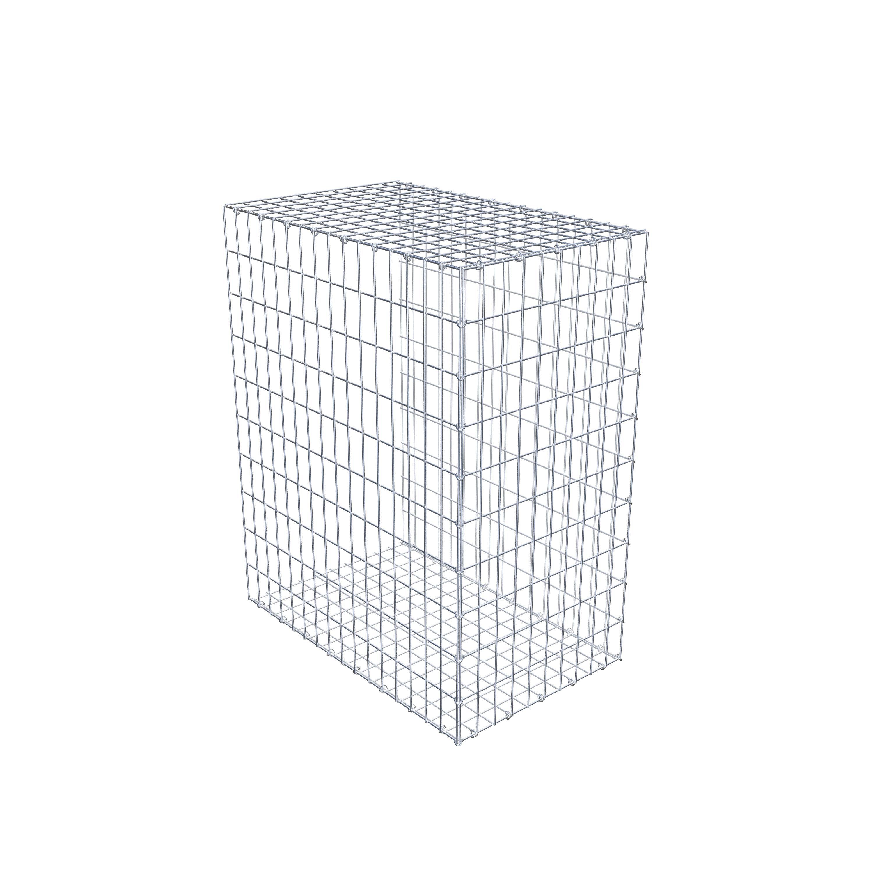 Gabion monté type 2 100 cm x 80 cm x 50 cm, maille 5 cm x 10 cm, anneau en C