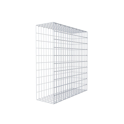 Mounted gabion type 2 100 cm x 90 cm x 30 cm, mesh size 5 cm x 10 cm, C-ring