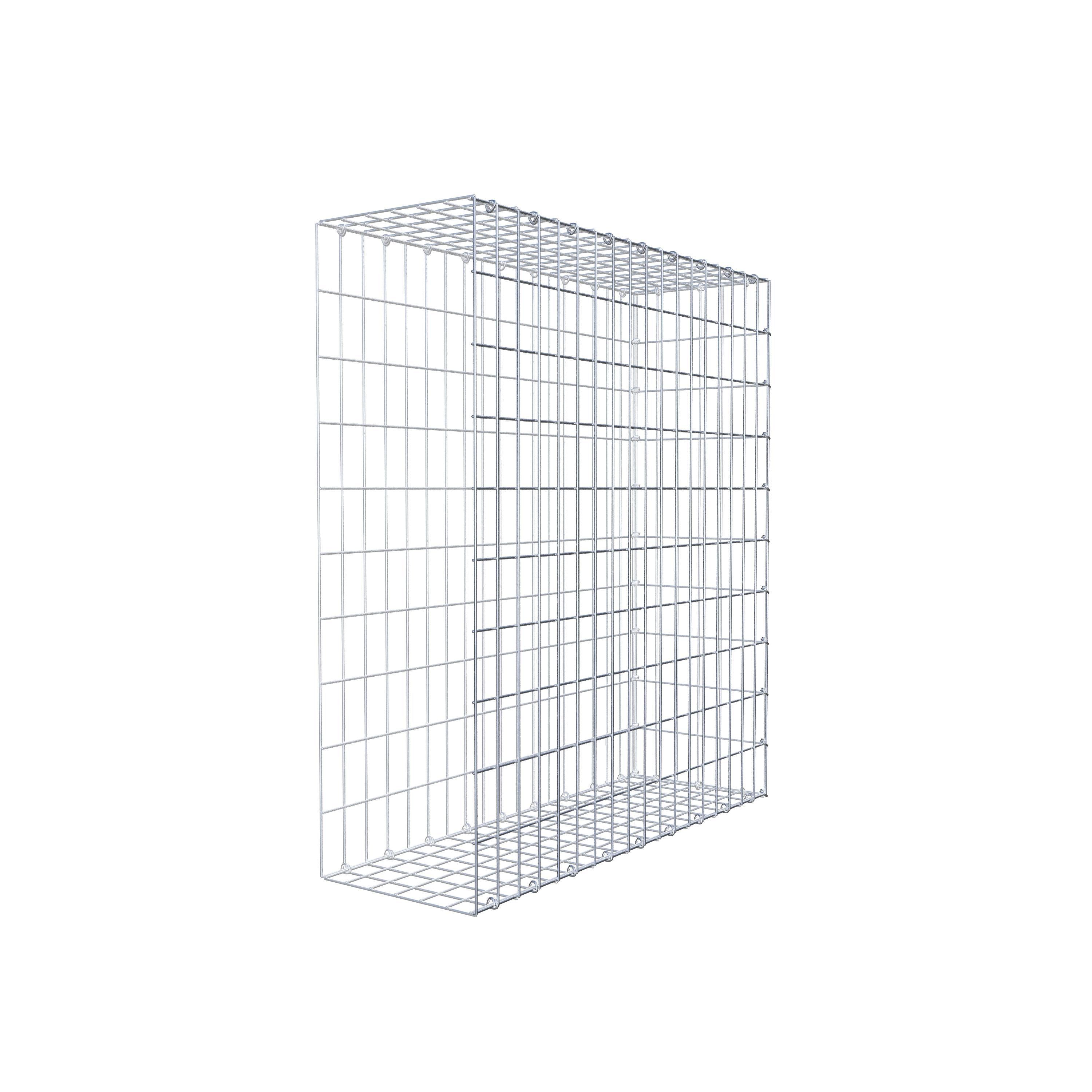 Gabion monté type 2 100 cm x 90 cm x 30 cm, maille 5 cm x 10 cm, anneau en C