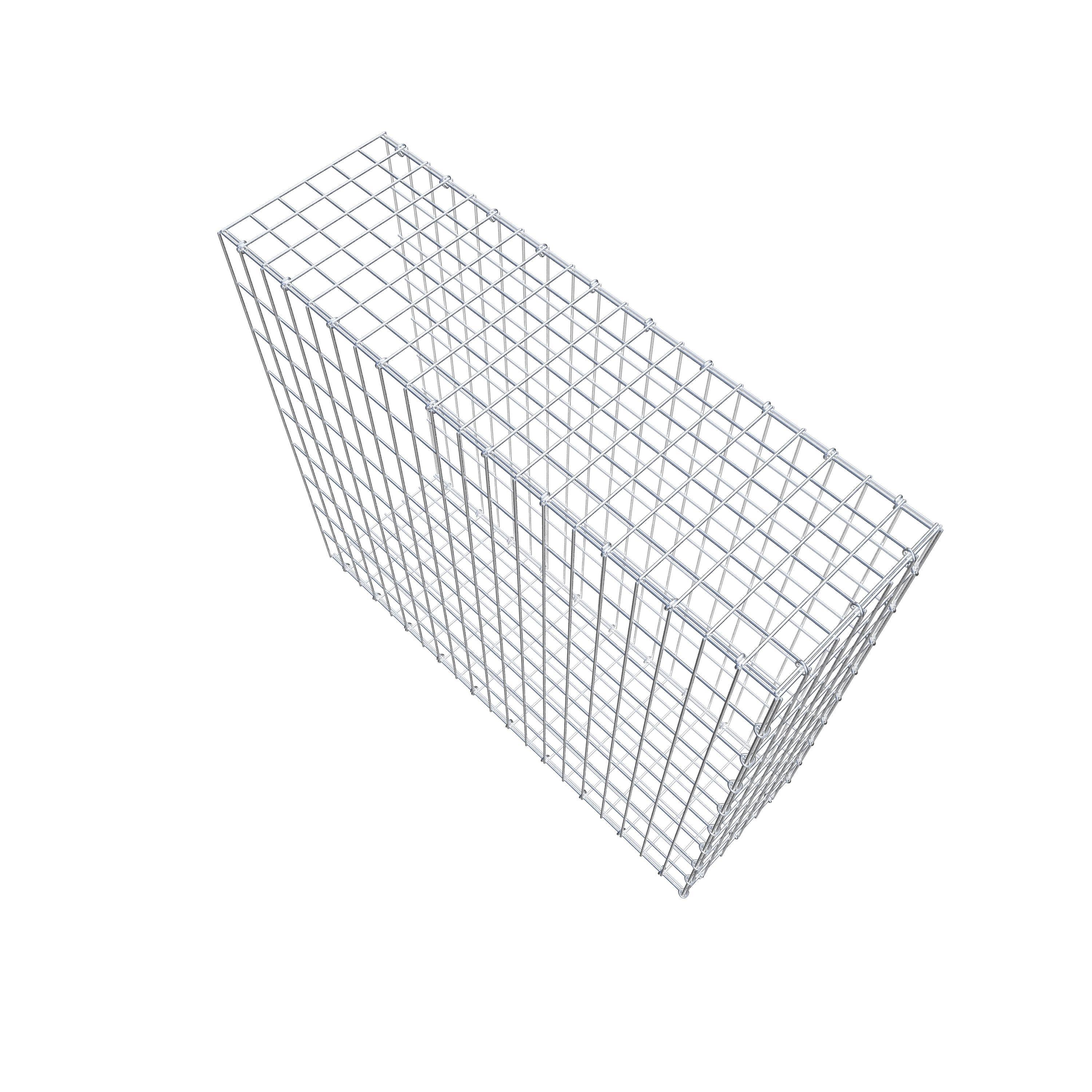 Gabion monté type 2 100 cm x 90 cm x 30 cm, maille 5 cm x 10 cm, anneau en C