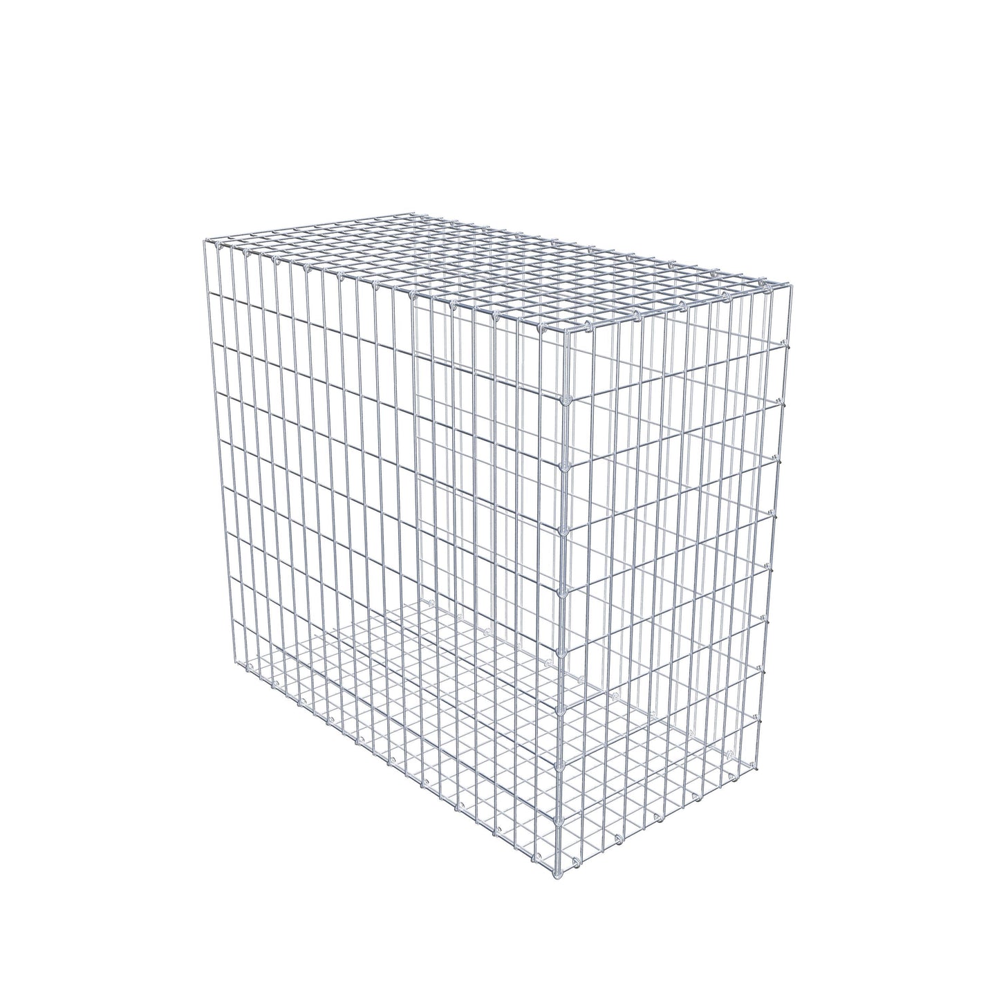 Mounted gabion type 2 100 cm x 90 cm x 50 cm, mesh size 5 cm x 10 cm, C-ring