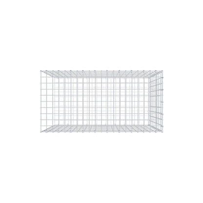 Mounted gabion type 2 100 cm x 90 cm x 50 cm, mesh size 5 cm x 10 cm, C-ring