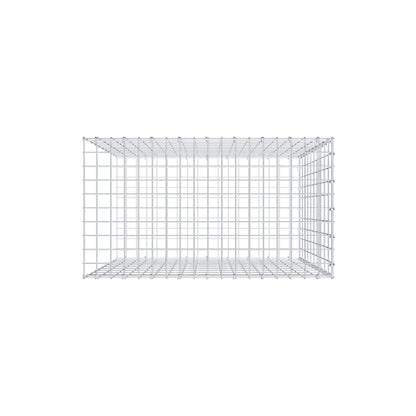 Mounted gabion type 2 100 cm x 90 cm x 50 cm, mesh size 5 cm x 10 cm, C-ring