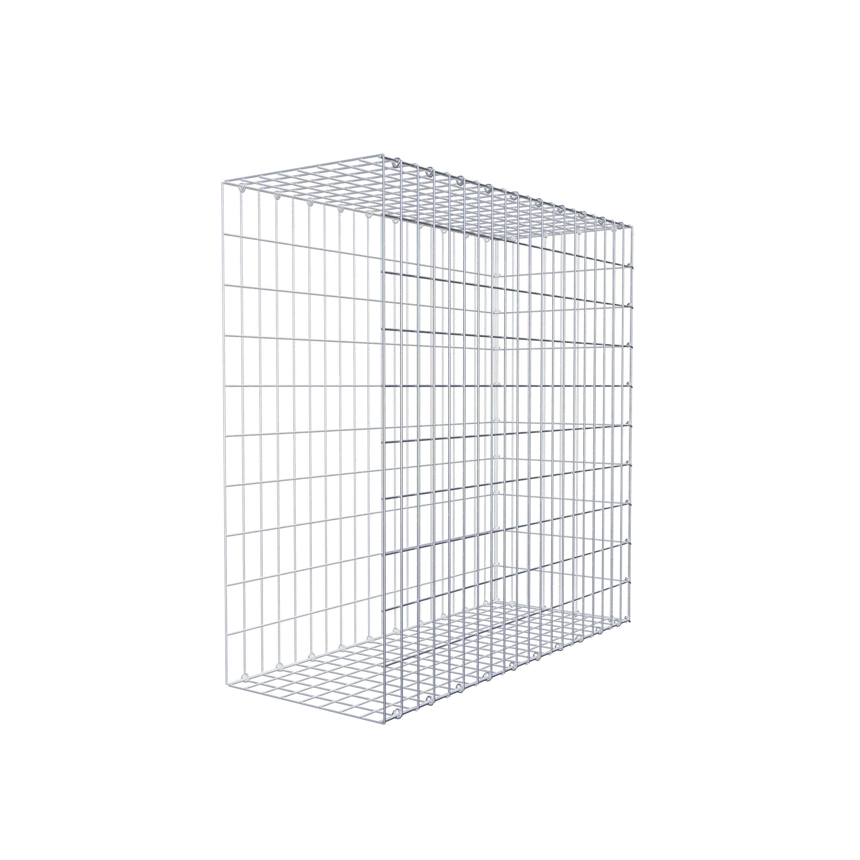 Gabion monté type 2 100 cm x 100 cm x 40 cm, maille 5 cm x 10 cm, anneau en C