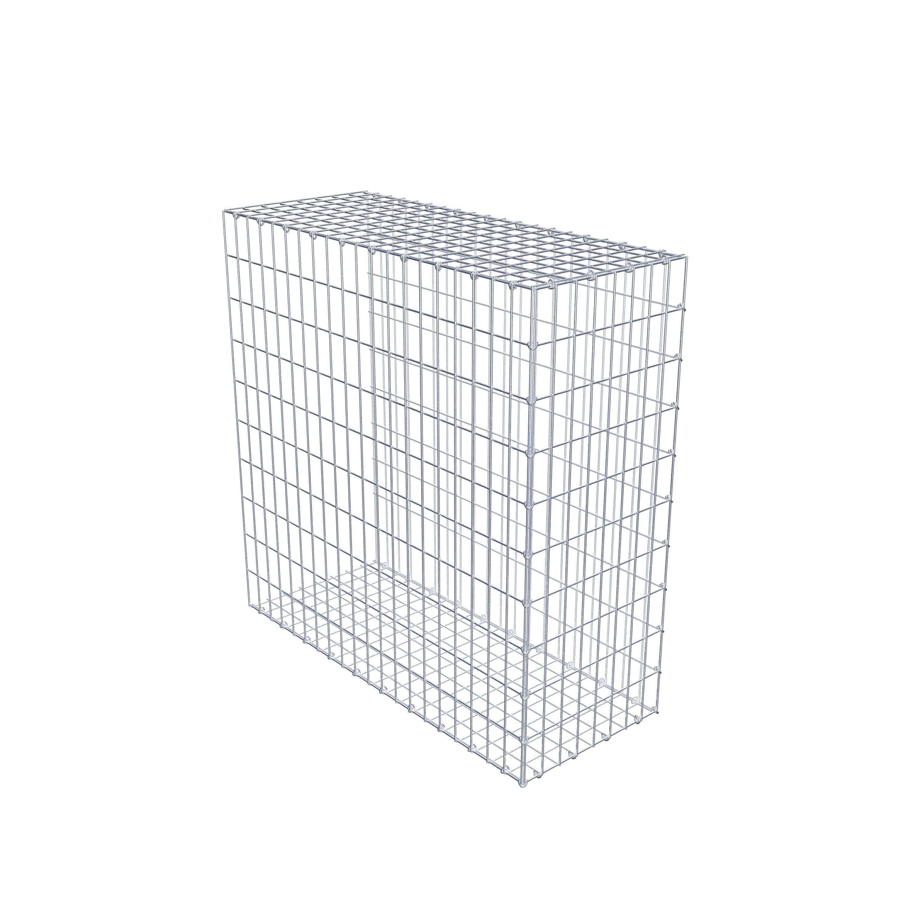 Gabion monté type 2 100 cm x 100 cm x 40 cm, maille 5 cm x 10 cm, anneau en C