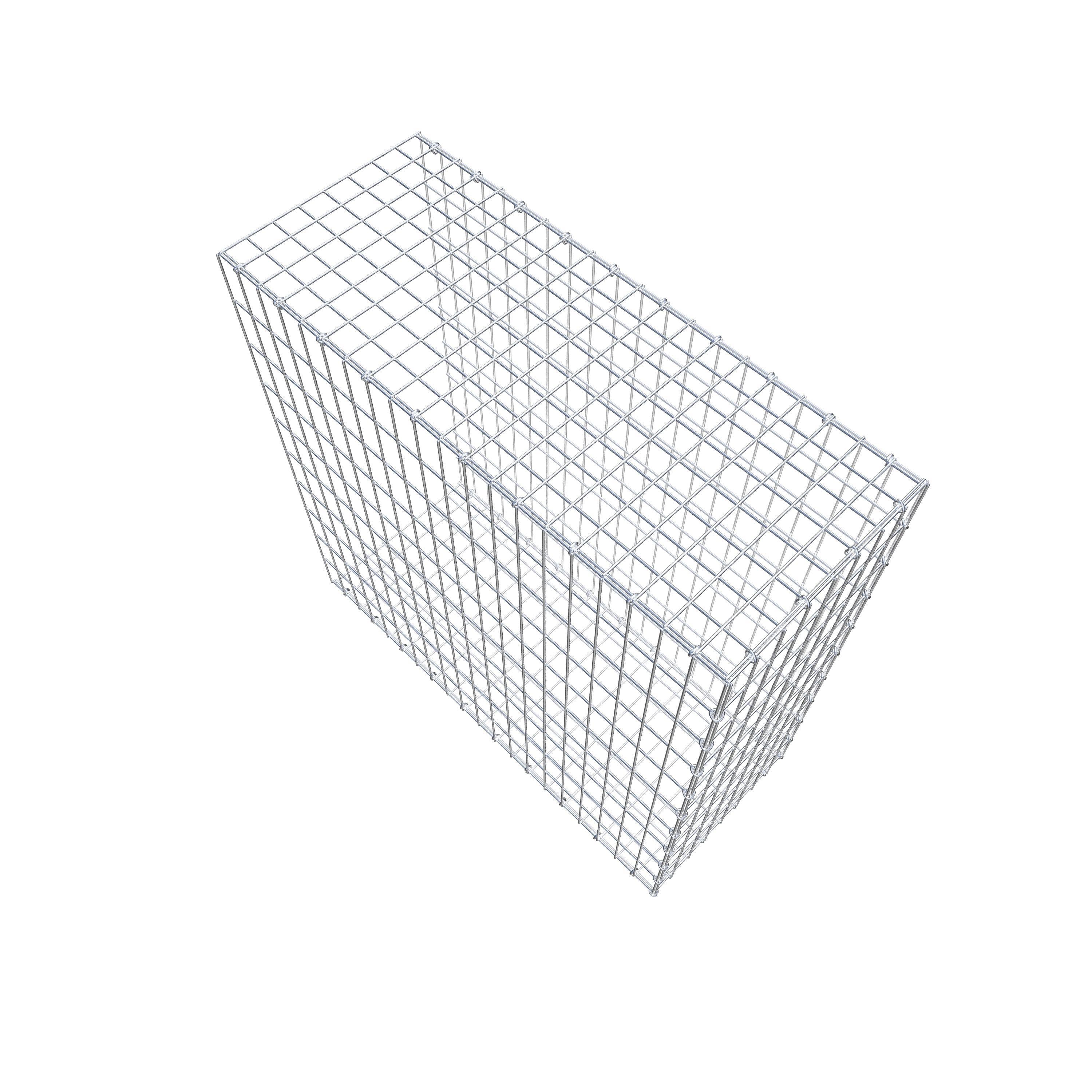 Gabion monté type 2 100 cm x 100 cm x 40 cm, maille 5 cm x 10 cm, anneau en C