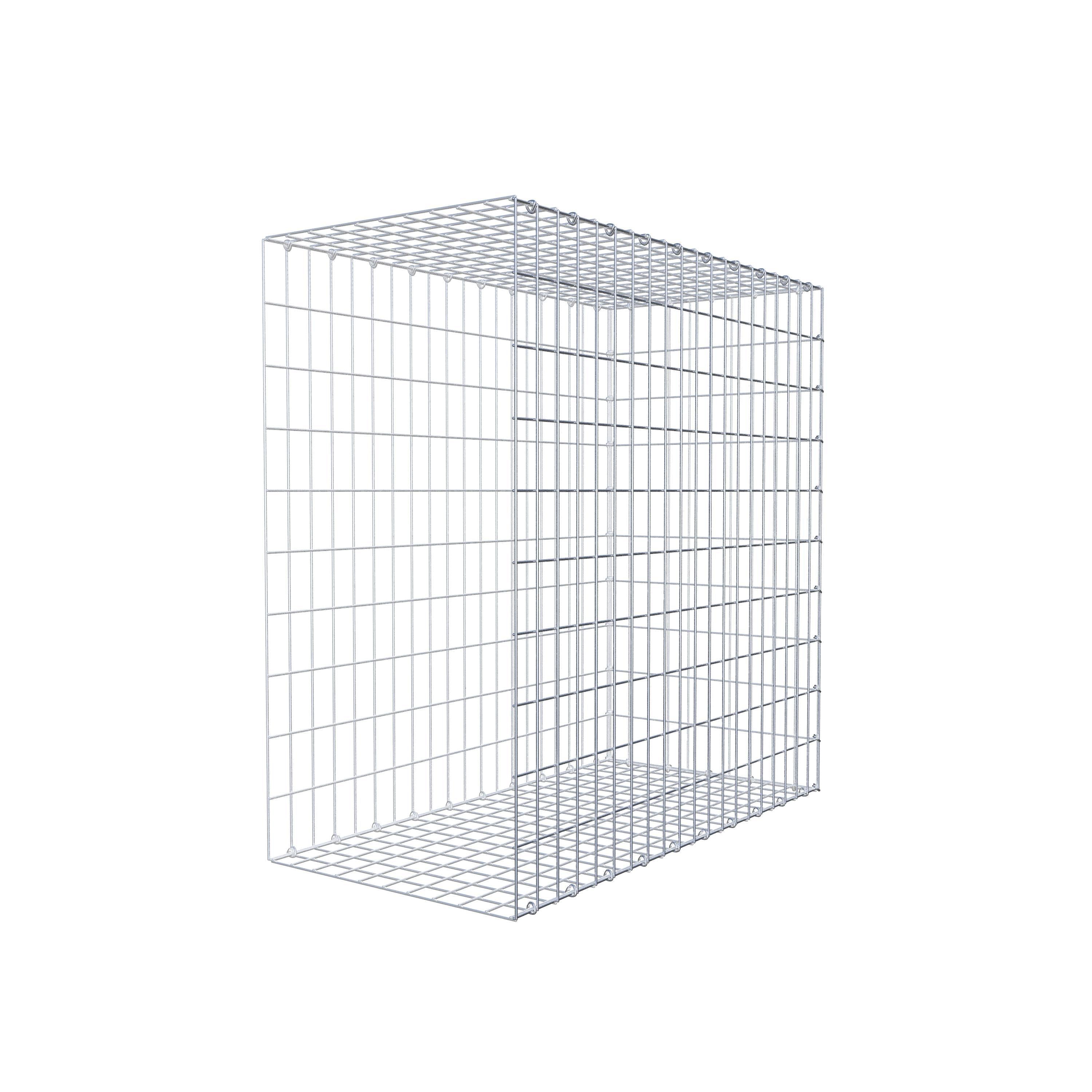 Gabion monté type 2 100 cm x 100 cm x 50 cm, maille 5 cm x 10 cm, anneau en C