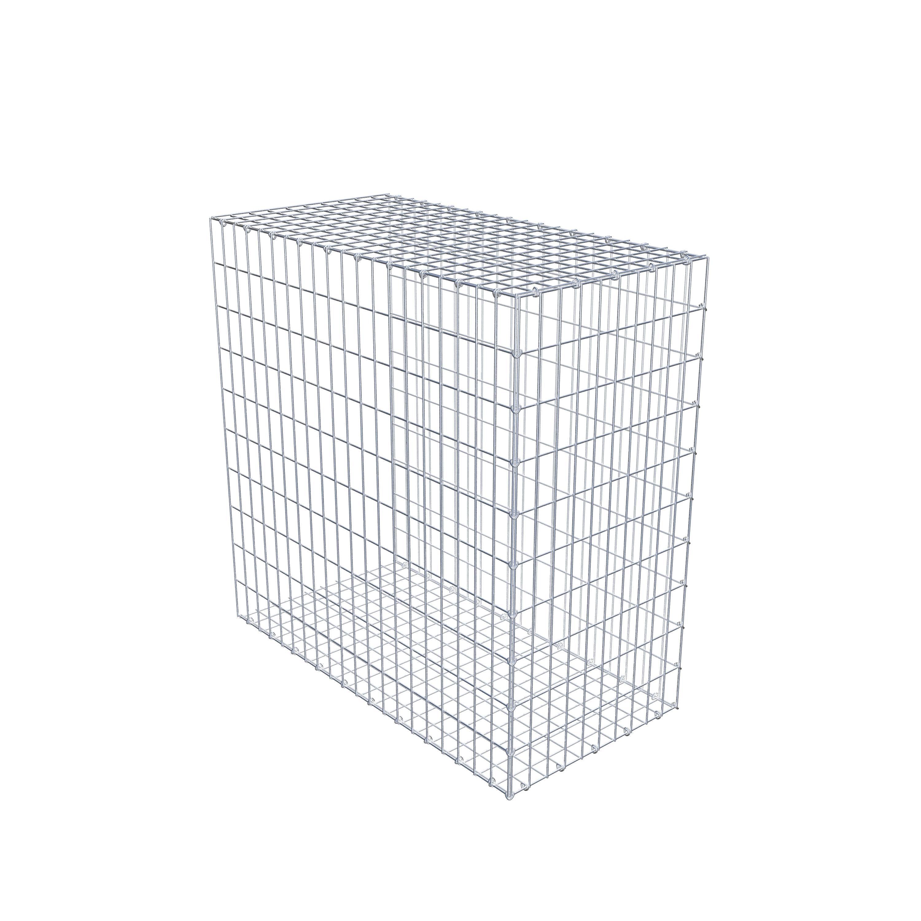 Gabion monté type 2 100 cm x 100 cm x 50 cm, maille 5 cm x 10 cm, anneau en C