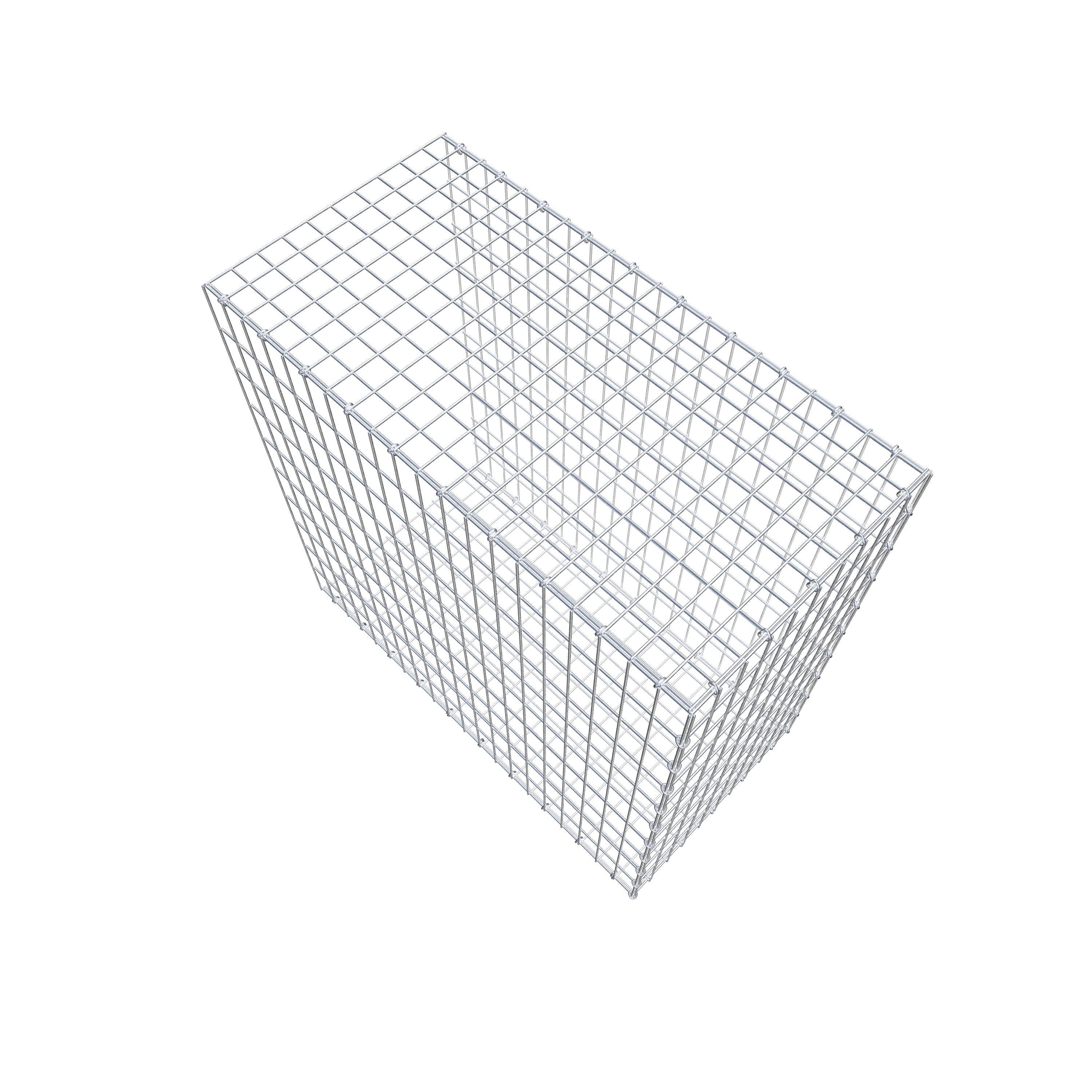 Gabion monté type 2 100 cm x 100 cm x 50 cm, maille 5 cm x 10 cm, anneau en C