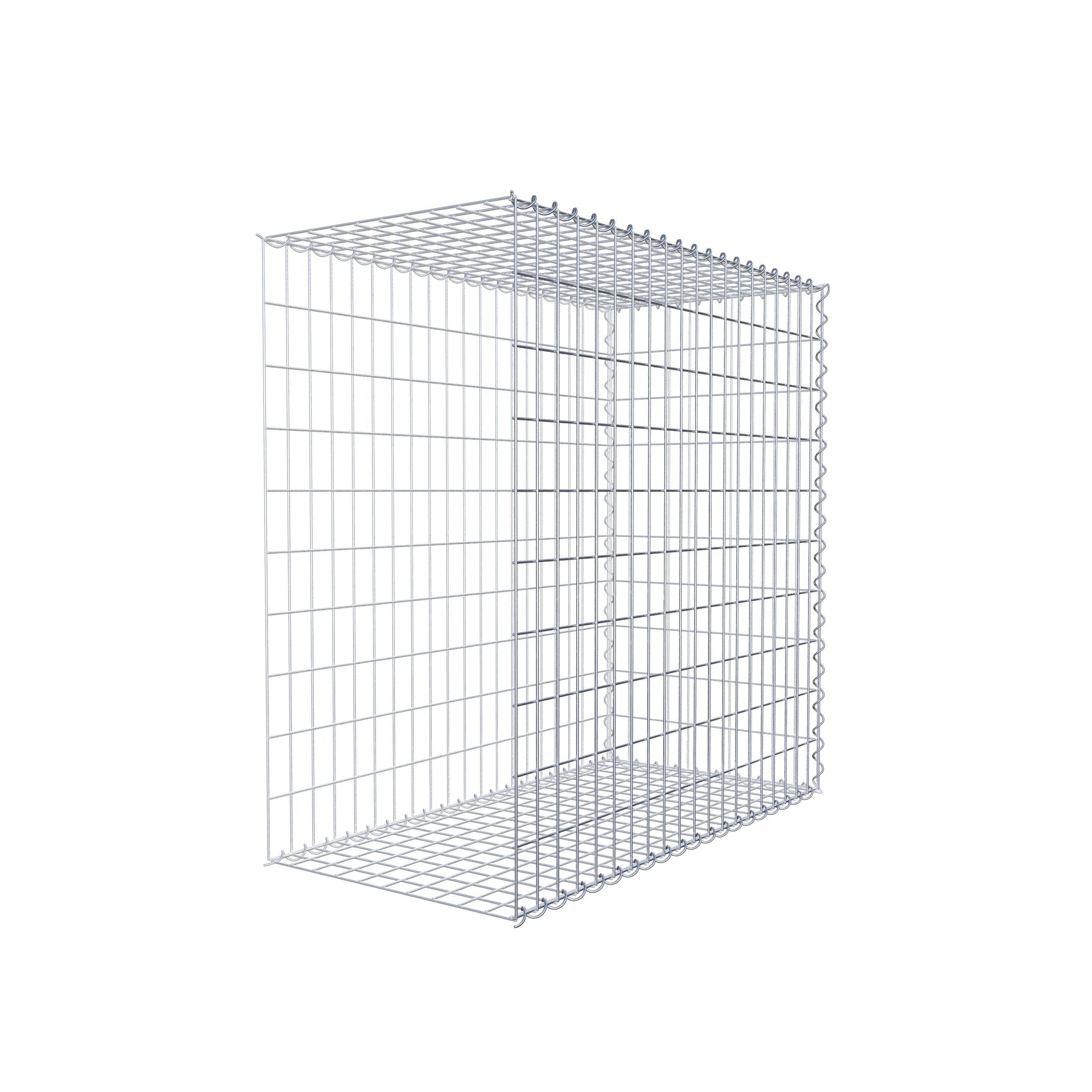 Gabion sur toile type 2 100 cm x 100 cm x 50 cm (L x H x P), maille 5 cm x 10 cm, spirale