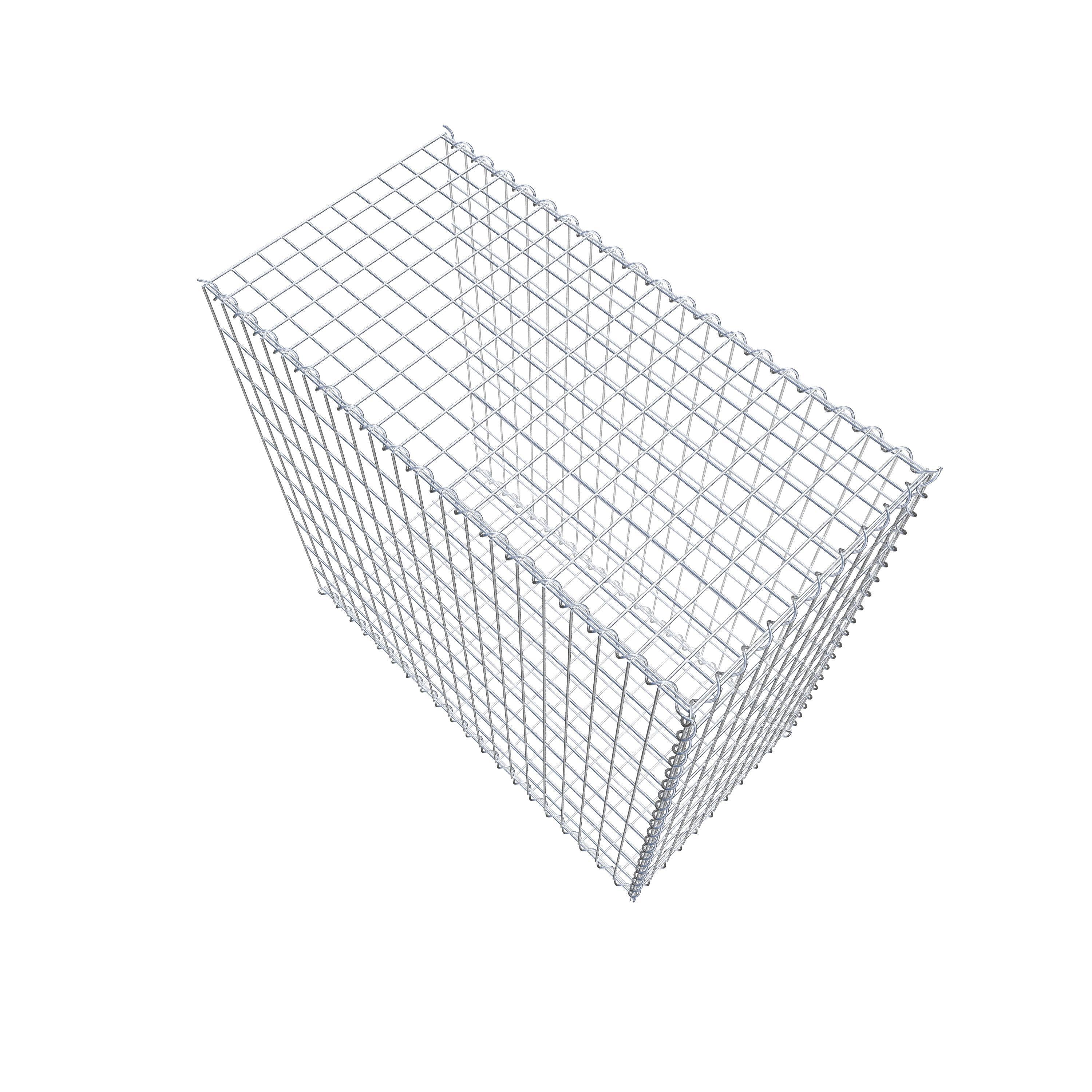 Gabion sur toile type 2 100 cm x 100 cm x 50 cm (L x H x P), maille 5 cm x 10 cm, spirale