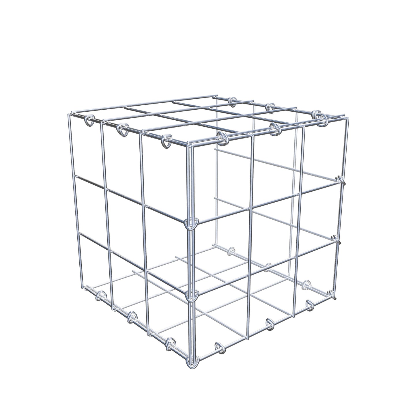 Fourche rapportée type 2 30 cm x 30 cm x 30 cm (L x H x P), maille 10 cm x 10 cm, anneau en C