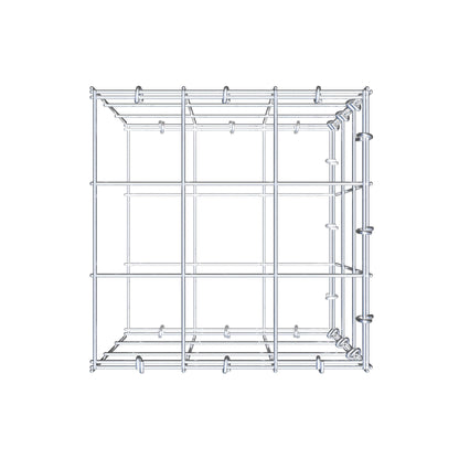 Fourche rapportée type 2 30 cm x 30 cm x 30 cm (L x H x P), maille 10 cm x 10 cm, anneau en C