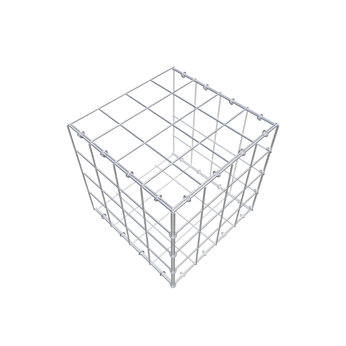 Fourche rapportée type 2 40 cm x 40 cm x 40 cm (L x H x P), mailles 10 cm x 10 cm, anneau en C