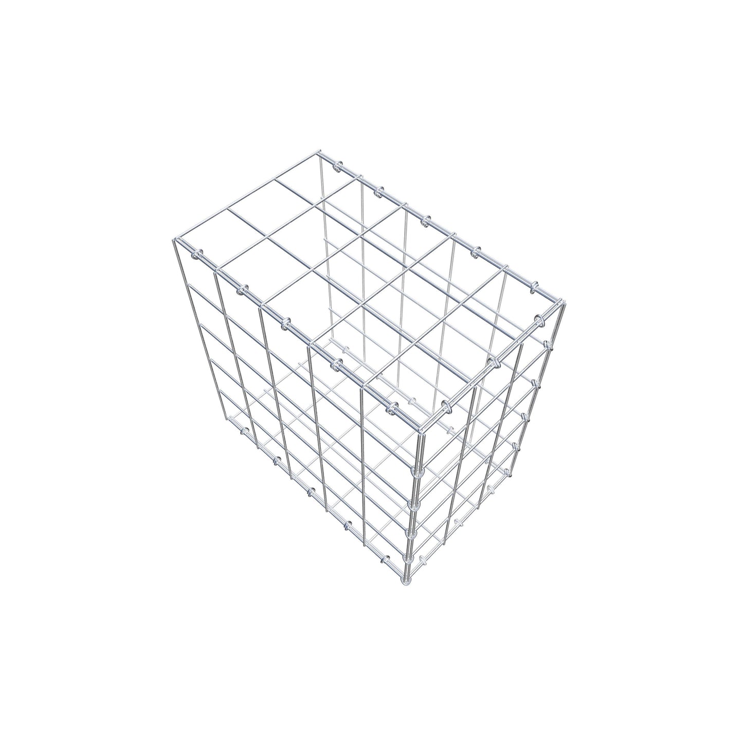 Gabbione aggiuntivo di tipo 2 50 cm x 50 cm x 30 cm (L x H x P), maglia 10 cm x 10 cm, anello a C