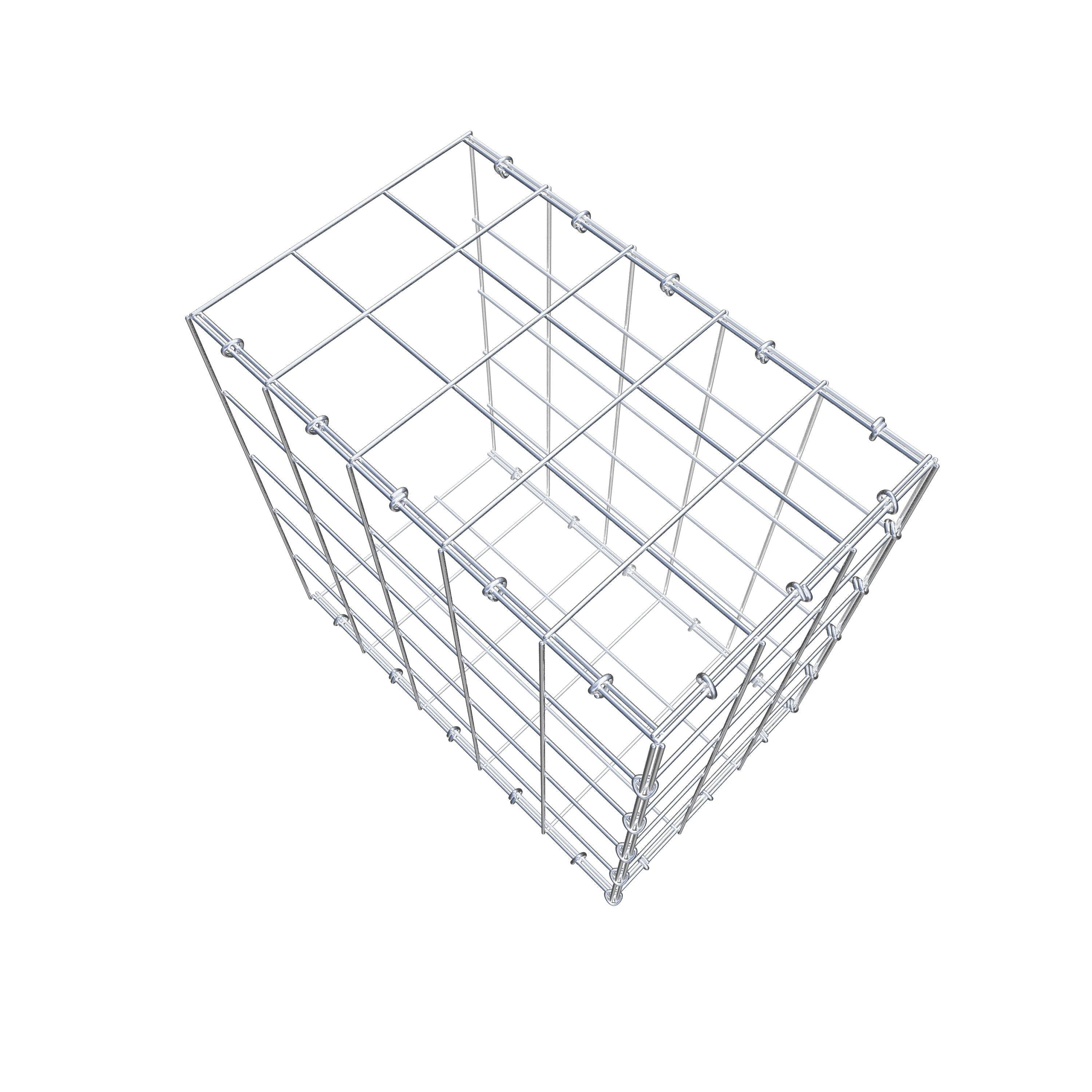 Anbaugabione Typ 2 50 cm x 50 cm x 30 cm (L x H x T), Maschenweite 10 cm x 10 cm, C-Ring