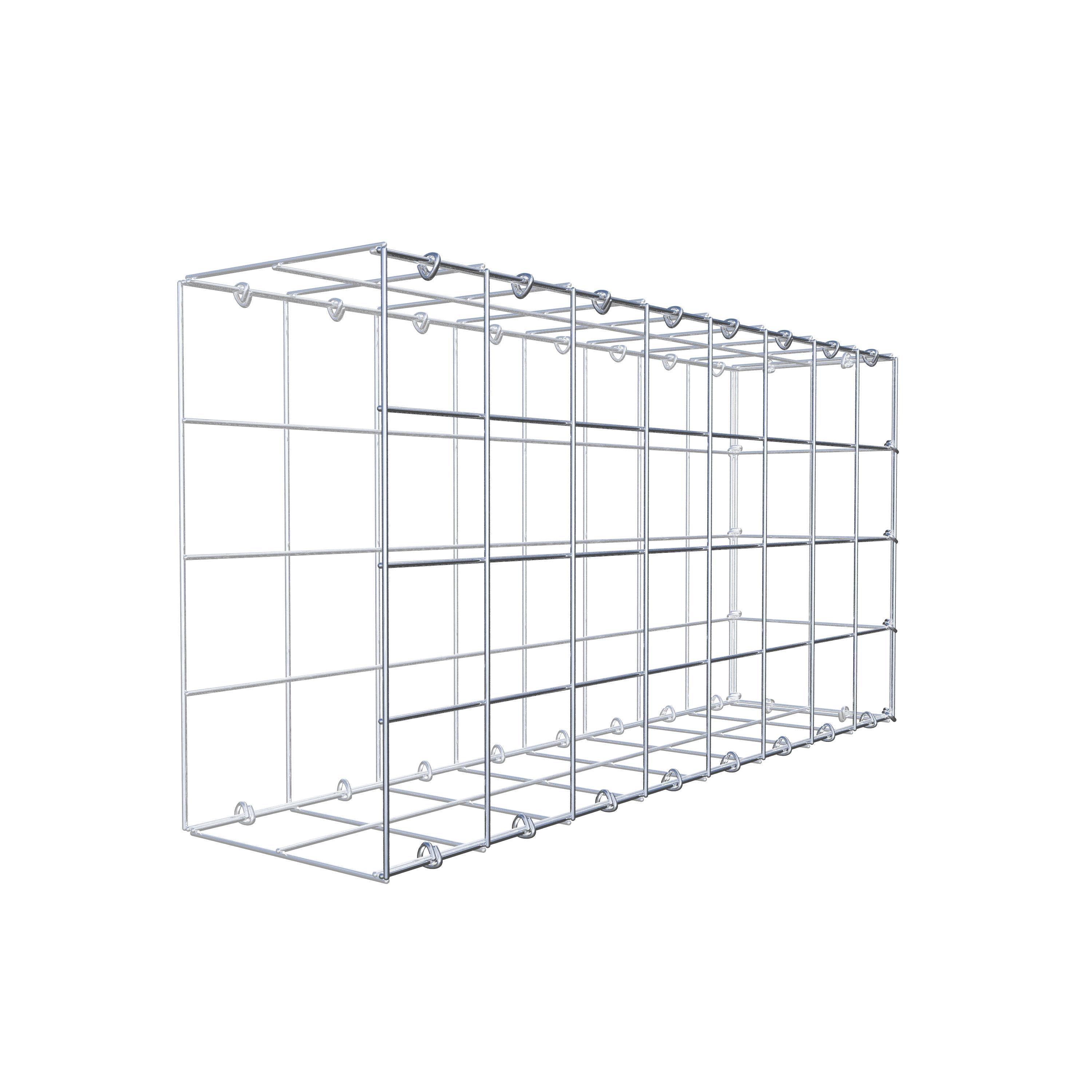 Toegevoegde pool type 2 80 cm x 40 cm x 20 cm (L x H x D), maaswijdte 10 cm x 10 cm, C-ring