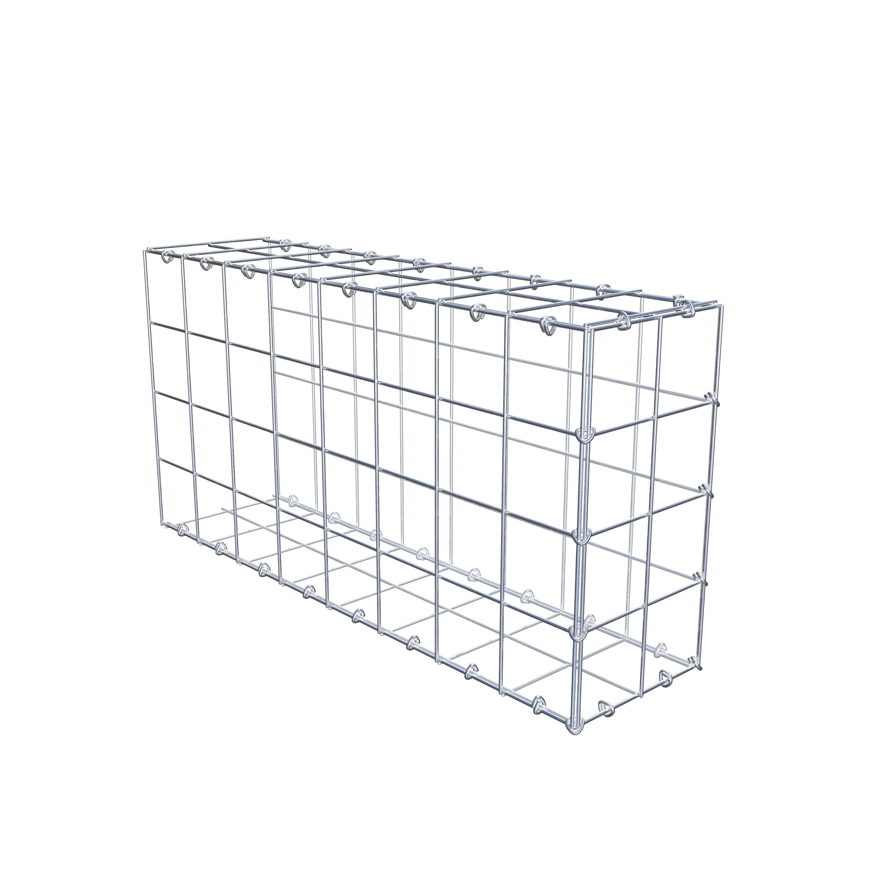 Toegevoegde pool type 2 80 cm x 40 cm x 20 cm (L x H x D), maaswijdte 10 cm x 10 cm, C-ring