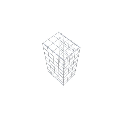 Fourche rapportée type 2 80 cm x 40 cm x 30 cm (L x H x P), mailles 10 cm x 10 cm, anneau C